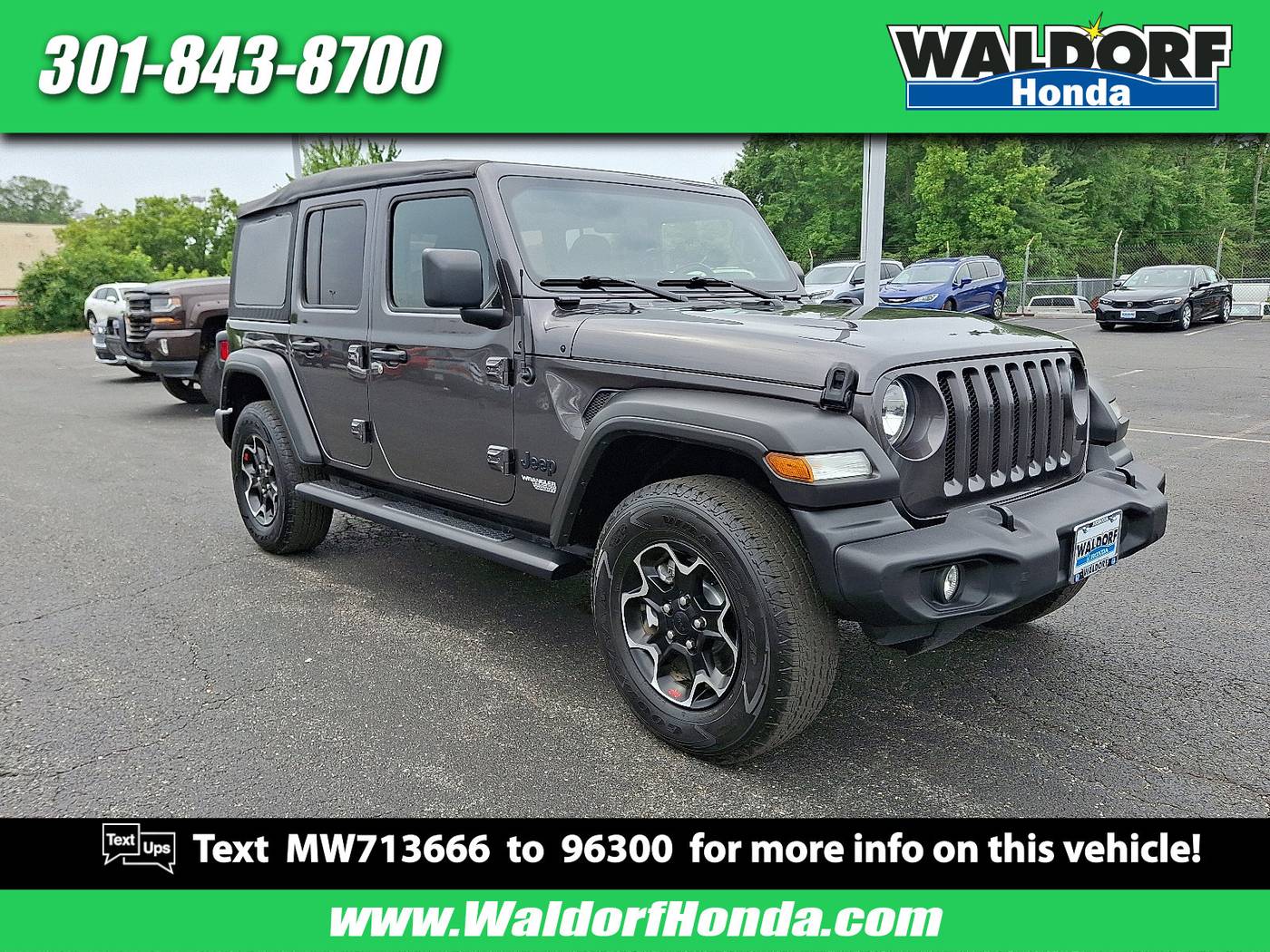 2021 Jeep Wrangler Sport S — SUV — 65,594 mi — Waldorf, MD