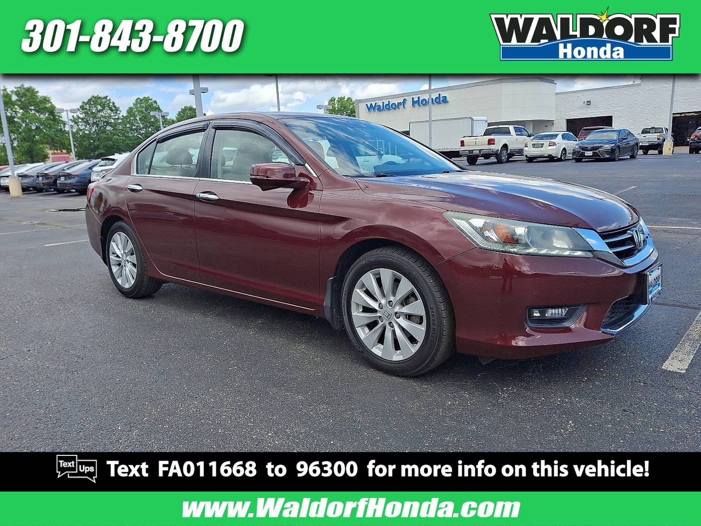 2015 Honda Accord EX-L V6 — Sedan — 45,595 mi — Waldorf, MD
