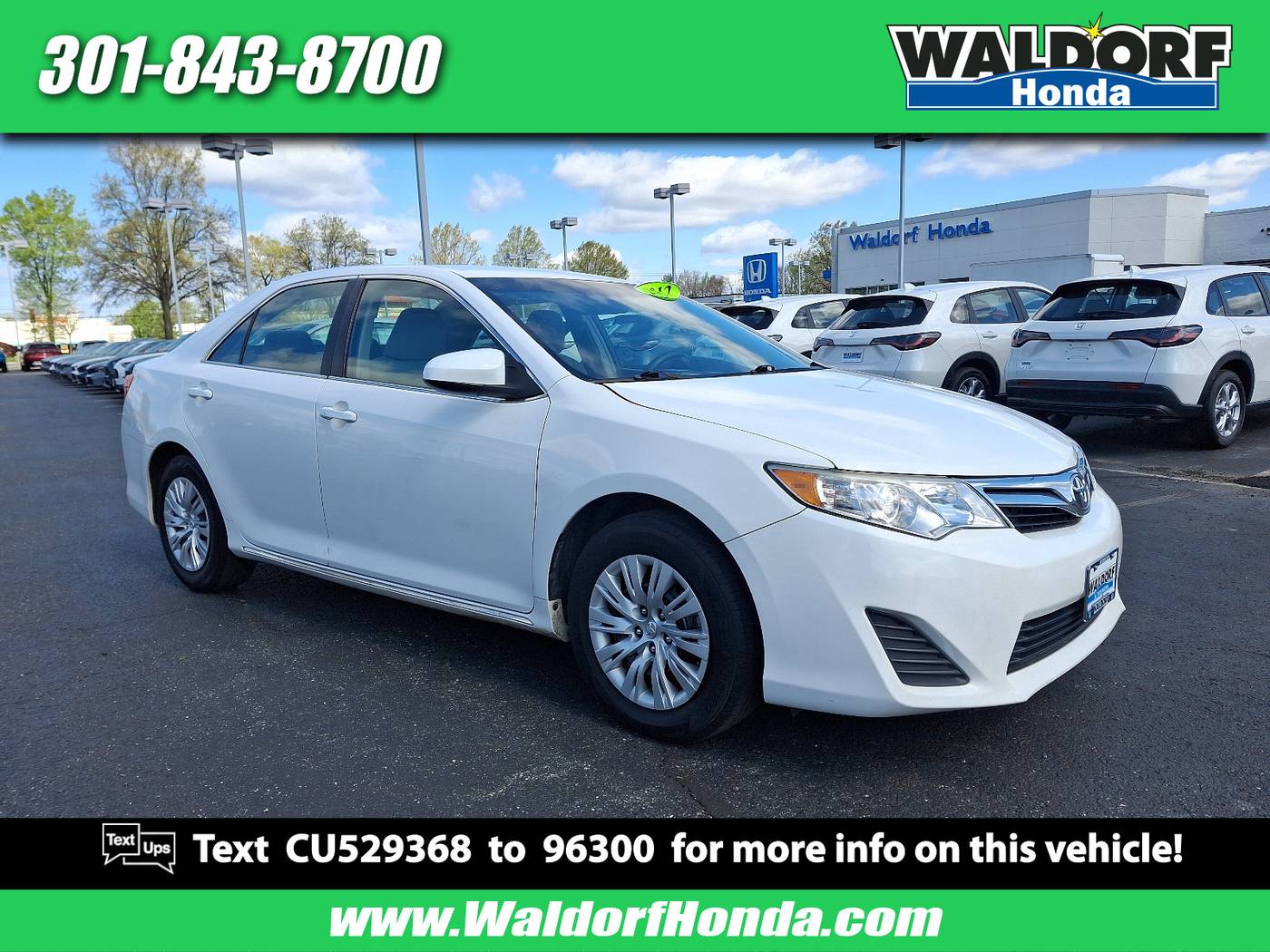 2012 Toyota Camry LE — Sedan — 100,960 mi — Waldorf, MD