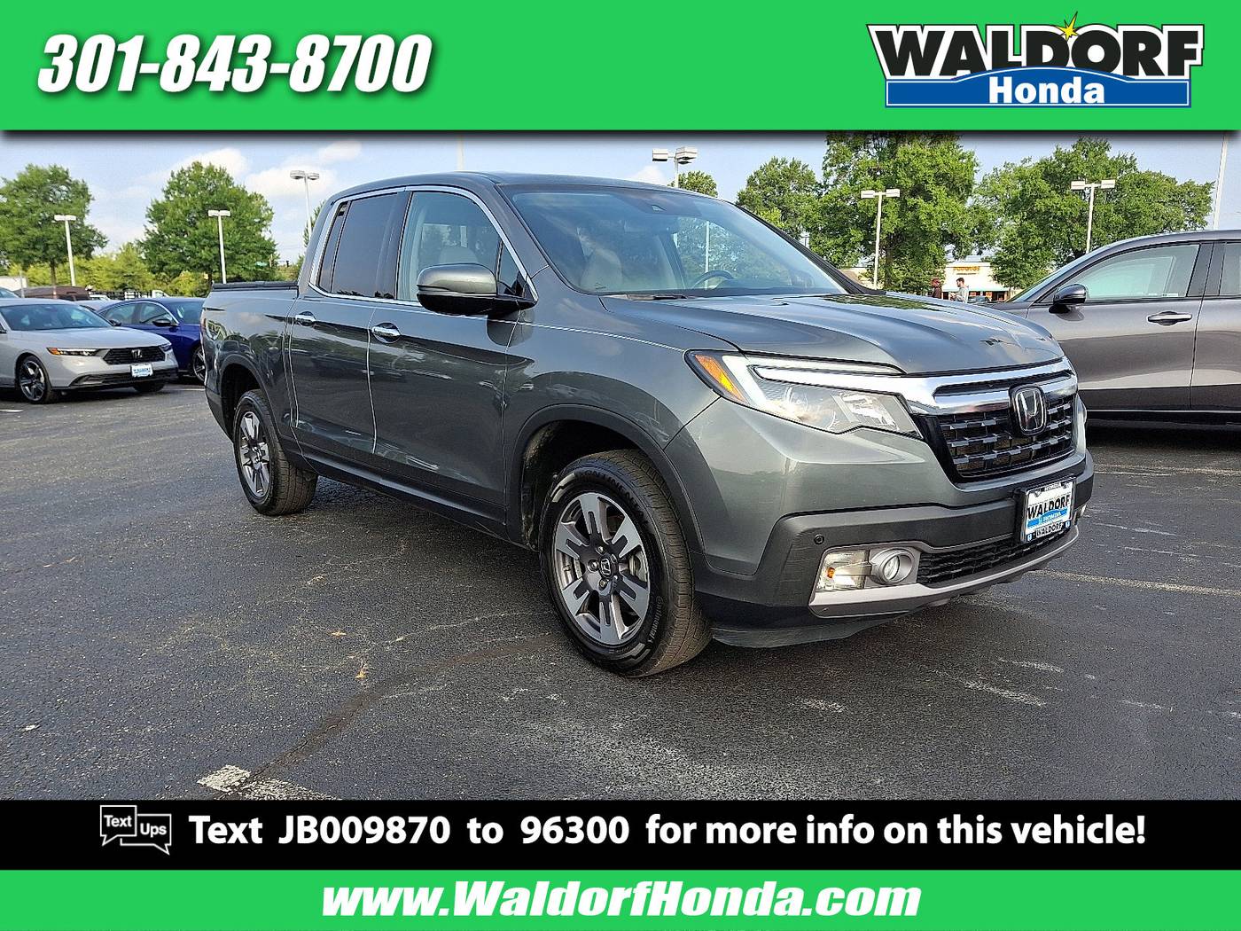 2018 Honda Ridgeline RTL-E — Pickup Truck — 108,774 mi — Waldorf, MD