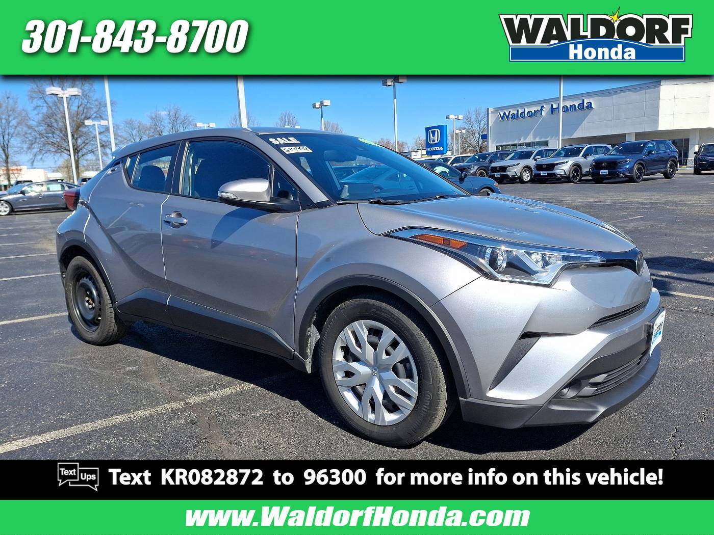 2019 Toyota C-HR LE — SUV — 62,491 mi — Waldorf, MD