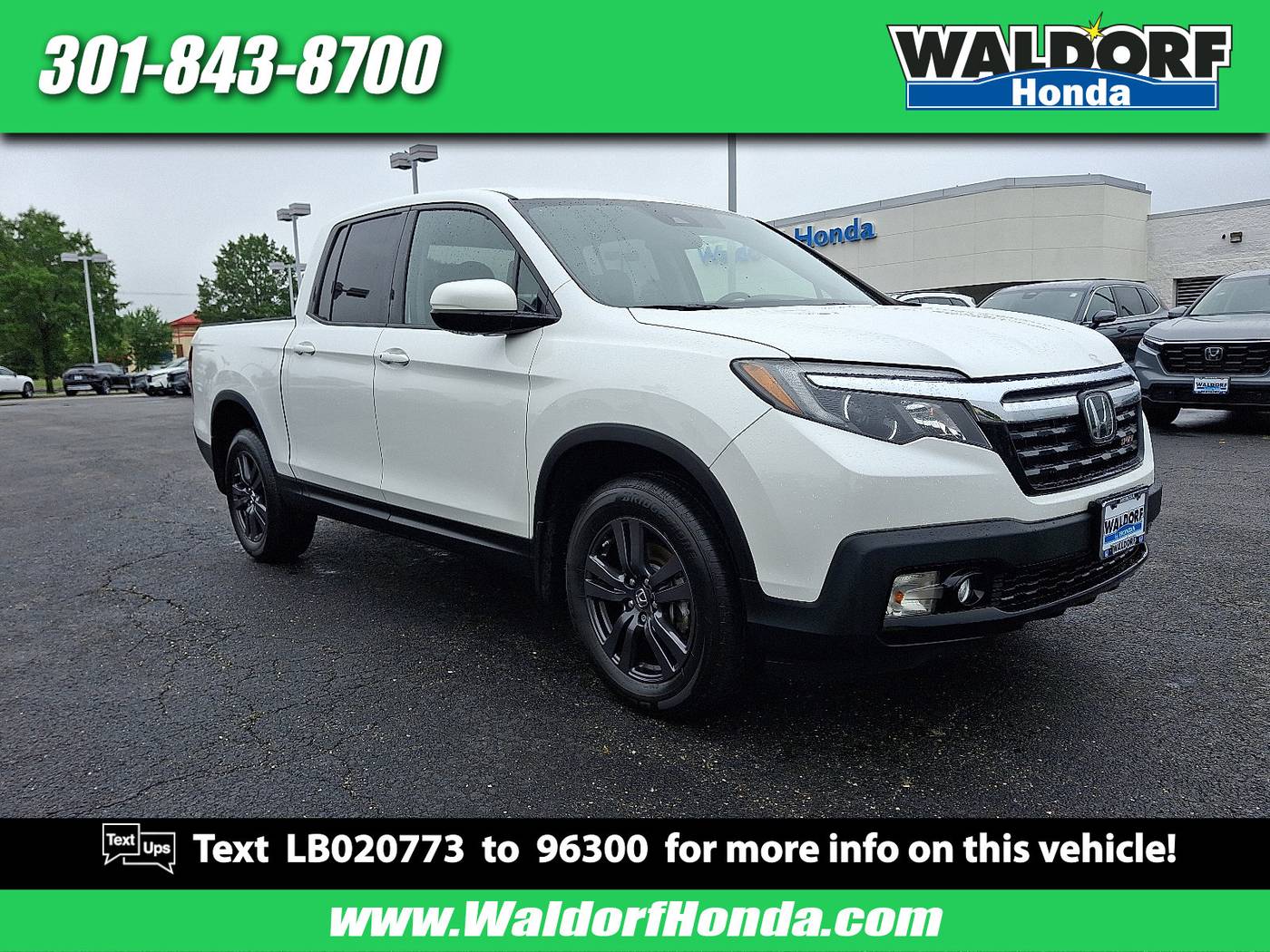2020 Honda Ridgeline Sport — Pickup Truck — 72,778 mi — Waldorf, MD