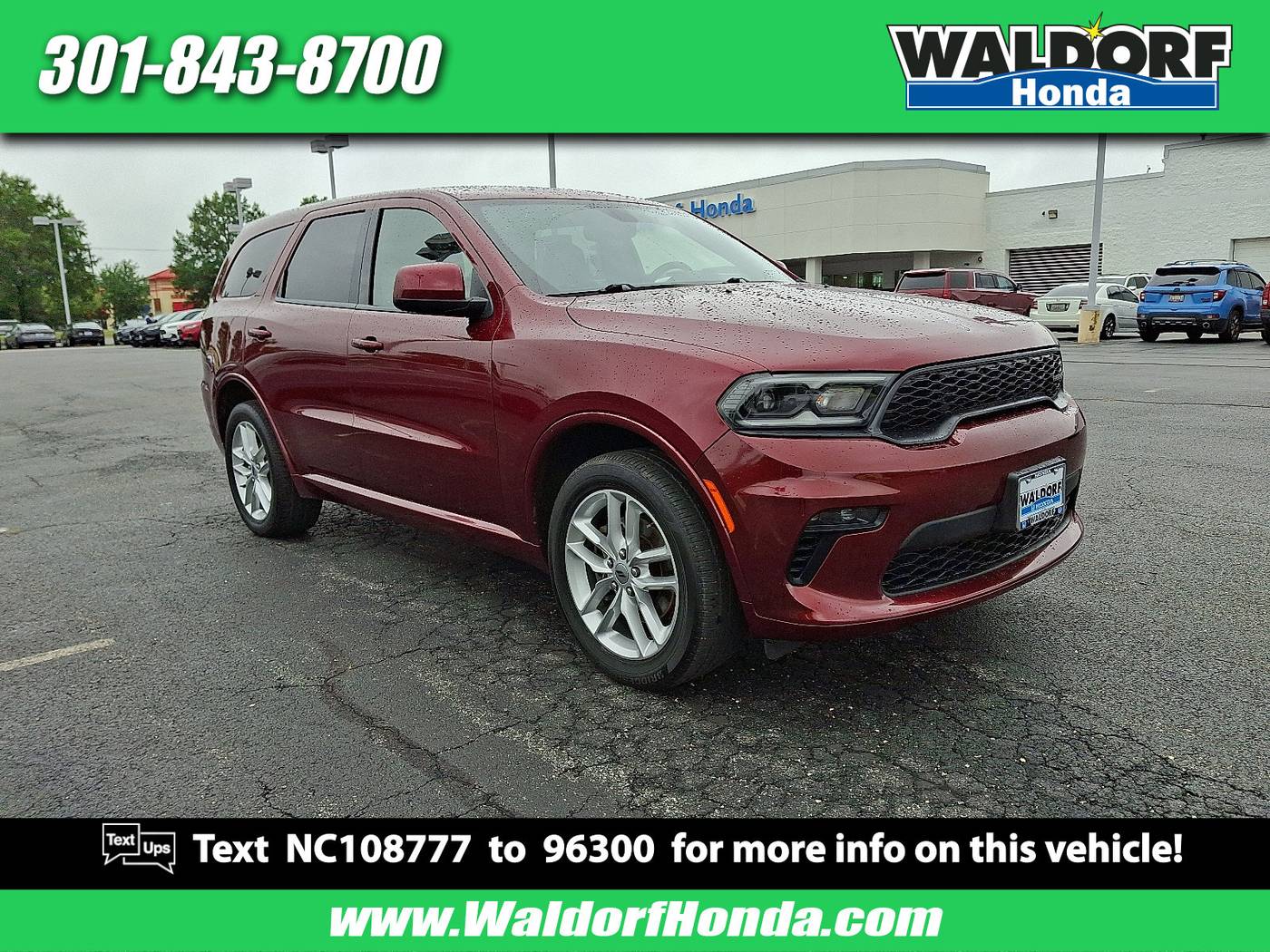 2022 Dodge Durango GT — SUV — 114,572 mi — Waldorf, MD