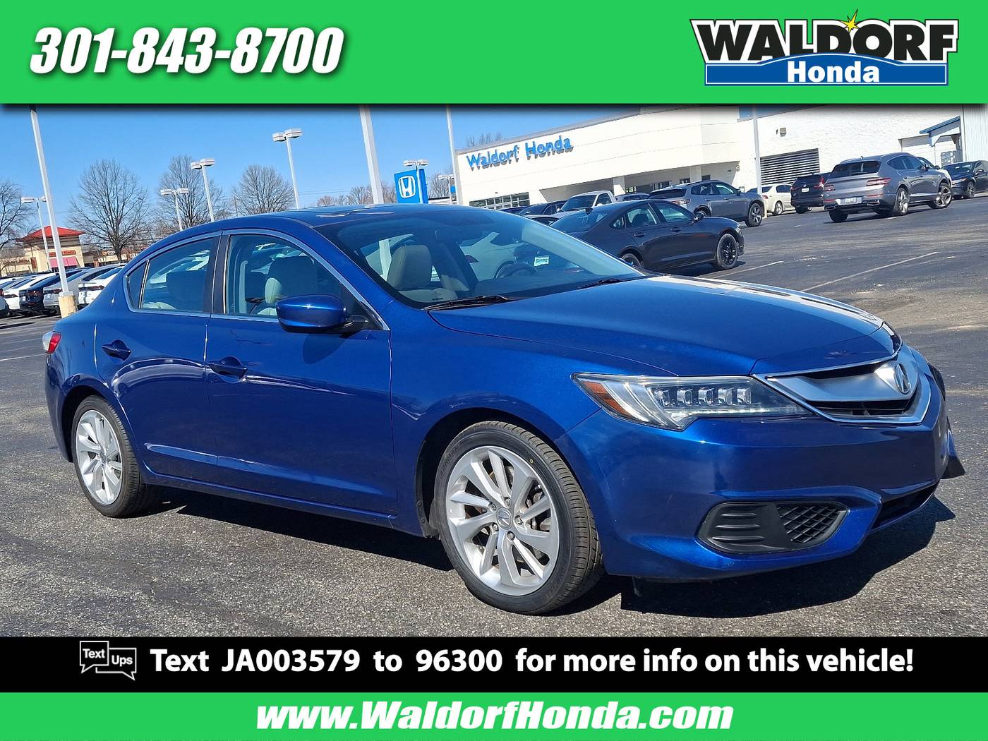 2018 Acura ILX AcuraWatch Plus — Sedan — 52,867 mi — Waldorf, MD