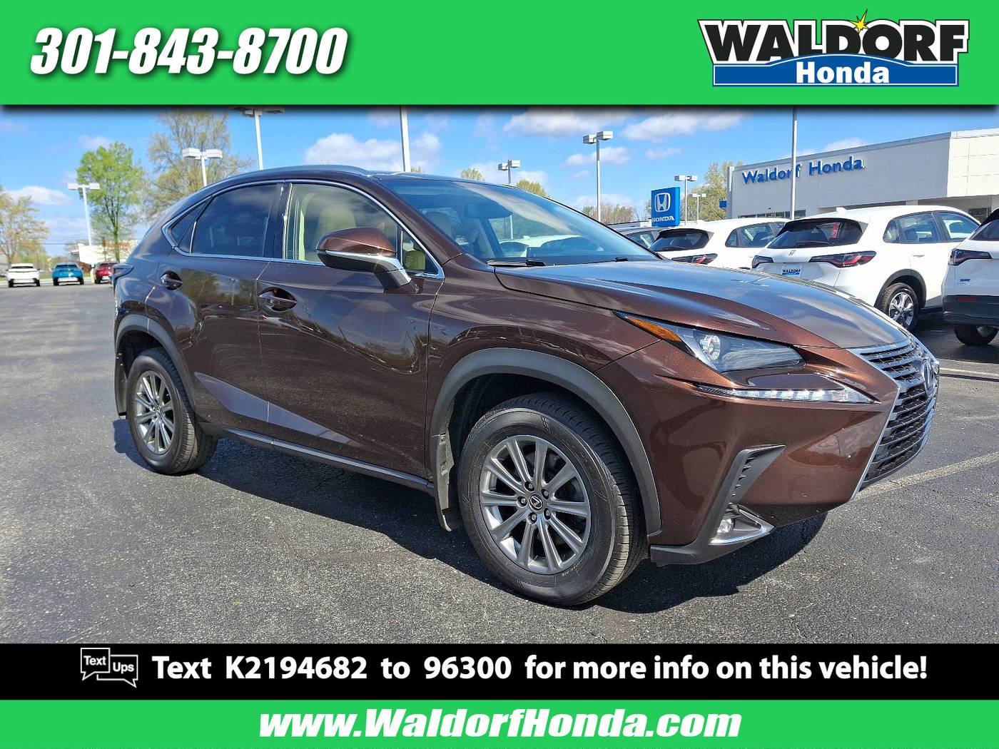 2019 Lexus NX NX 300 — SUV — 108,754 mi — Waldorf, MD