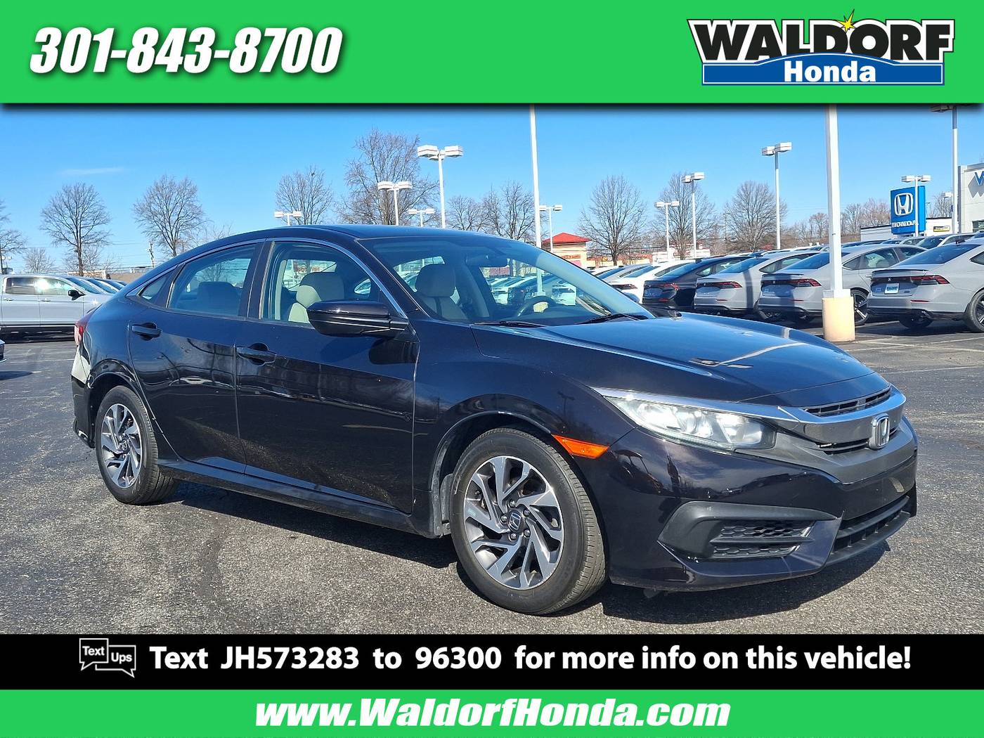 2018 Honda Civic LX — Sedan — 68,006 mi — Waldorf, MD