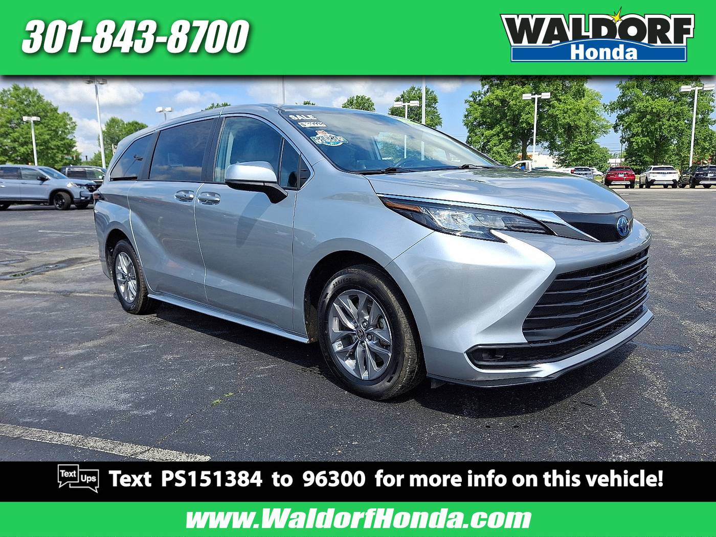 2023 Toyota Sienna LE — Minivan — 34,208 mi — Waldorf, MD