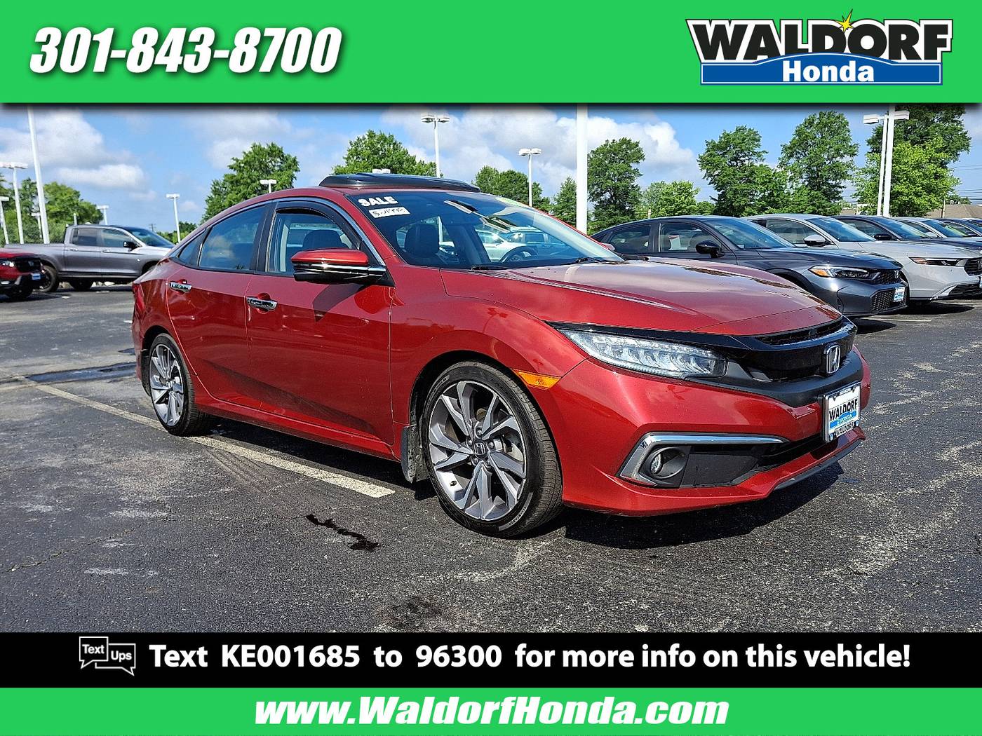 2019 Honda Civic Touring — Sedan — 105,734 mi — Waldorf, MD