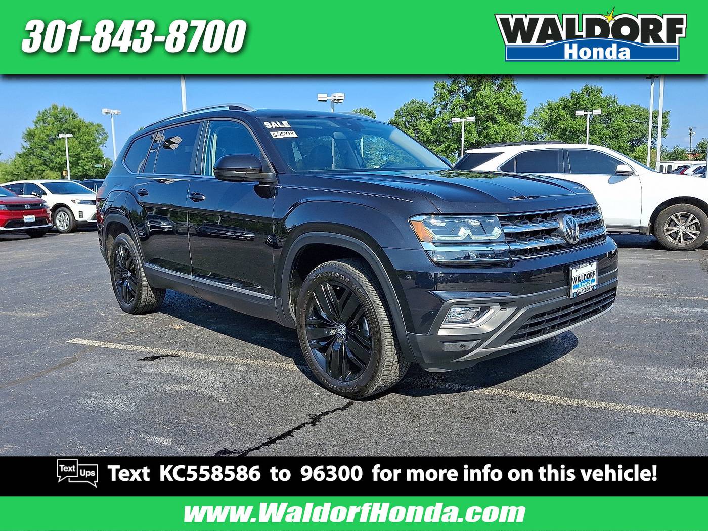 2019 Volkswagen Atlas SEL — SUV — 52,136 mi — Waldorf, MD