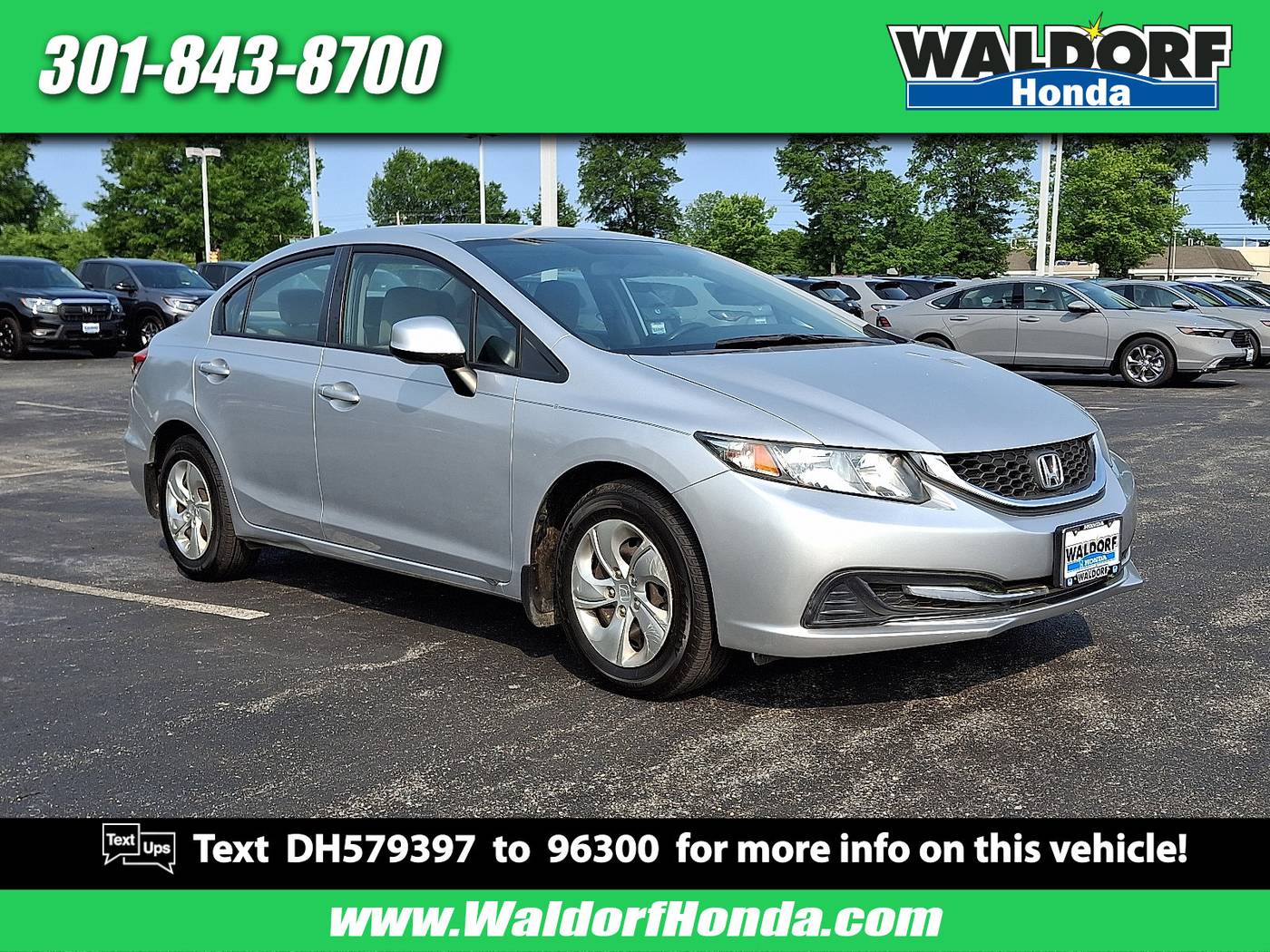 2013 Honda Civic LX — Sedan — 43,207 mi — Waldorf, MD