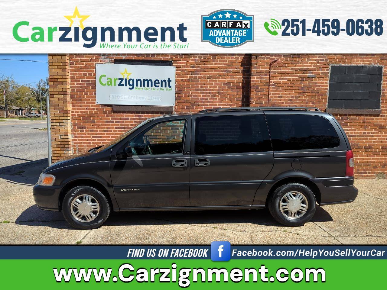 1998 Chevrolet Venture Base — Minivan — 168,628 mi — Mobile, AL