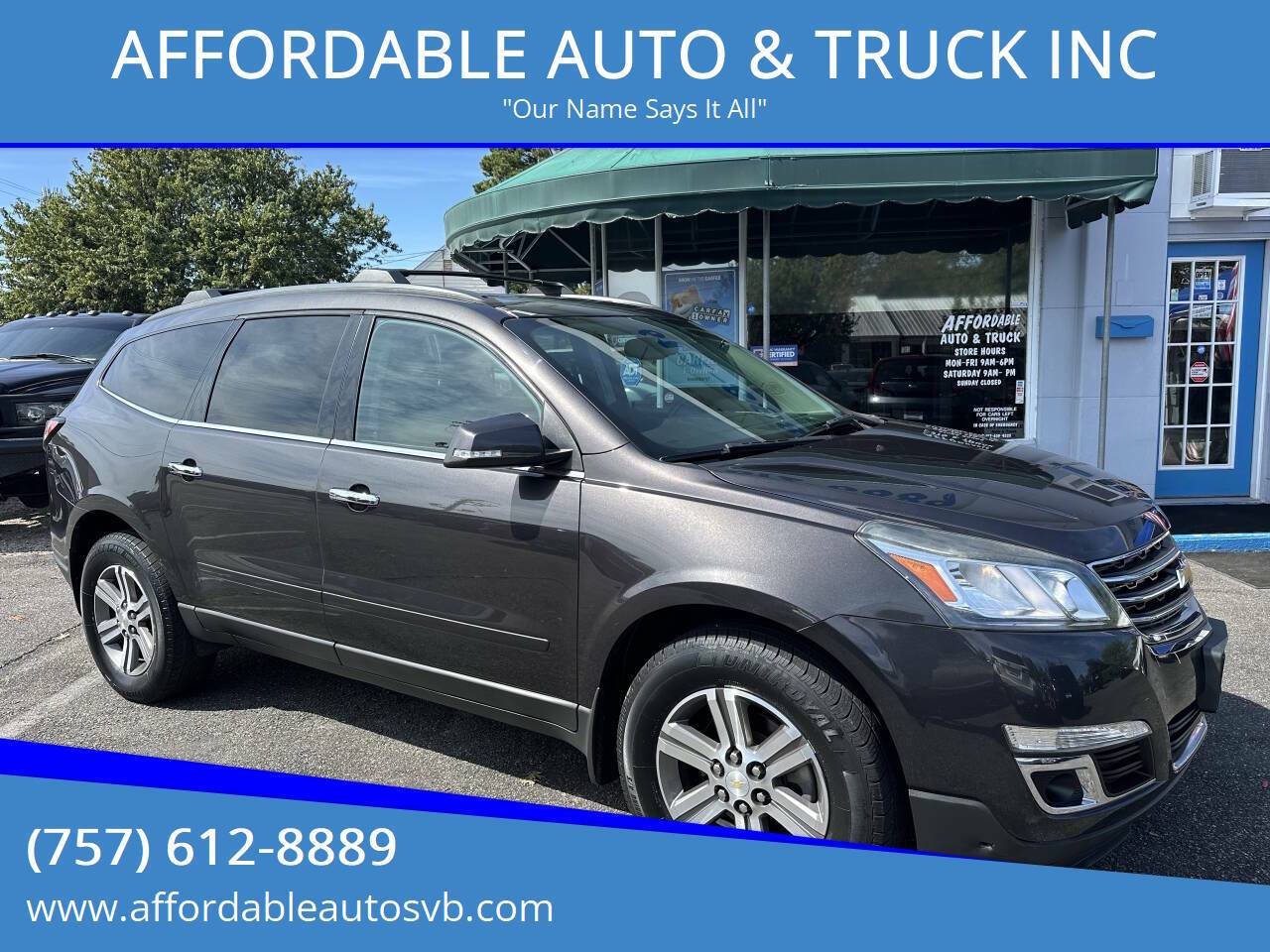 2017 Chevrolet Traverse LT — SUV — 82,419 mi — Virginia Beach, VA