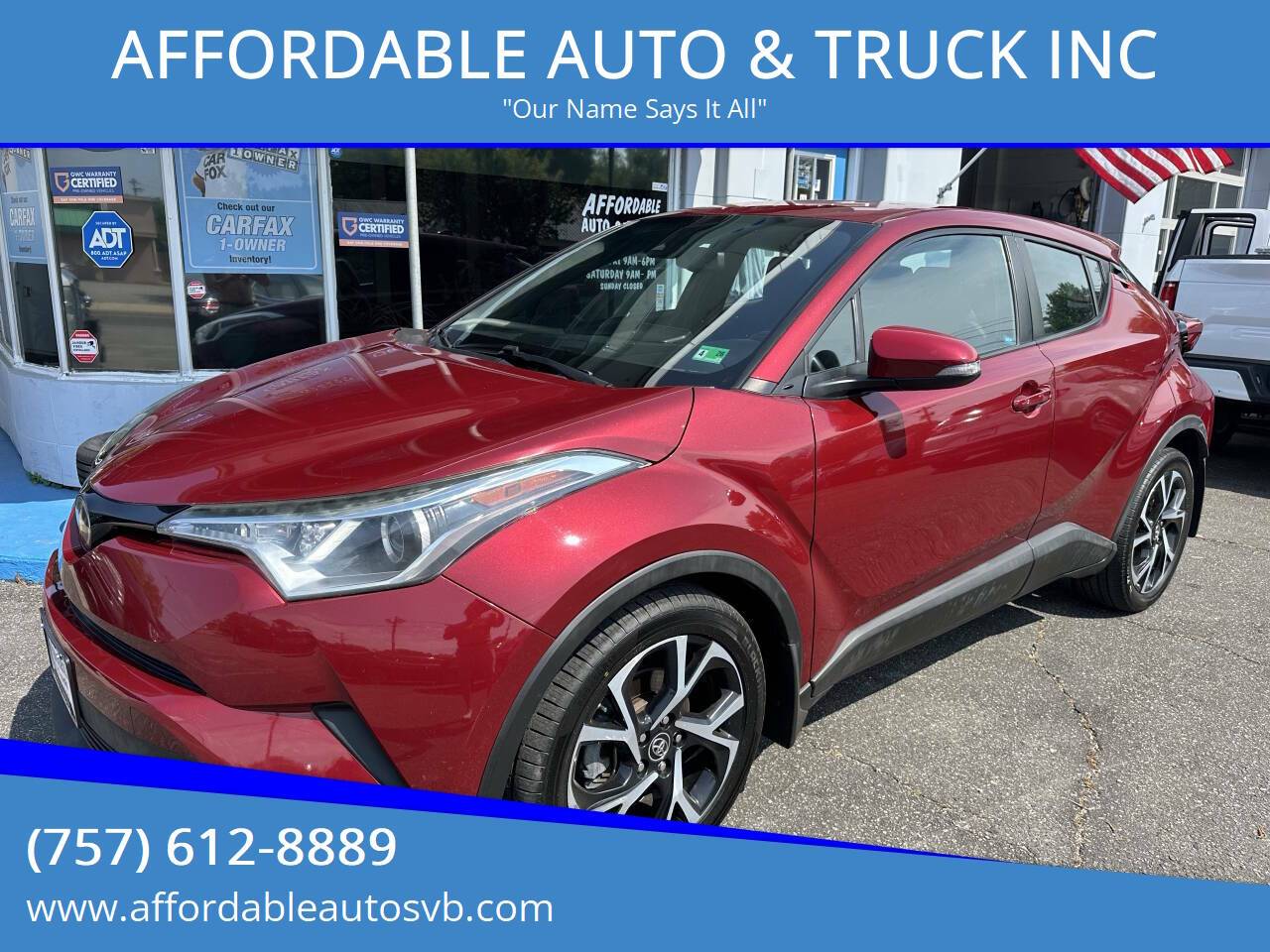 2018 Toyota C-HR XLE — SUV — 117,094 mi — Virginia Beach, VA