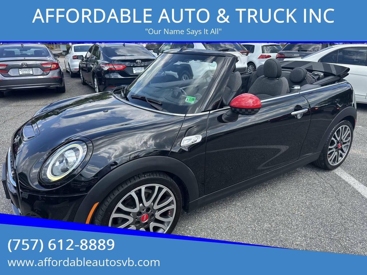 2019 MINI Convertible Cooper S — Convertible — 86,774 mi — Virginia Beach, VA