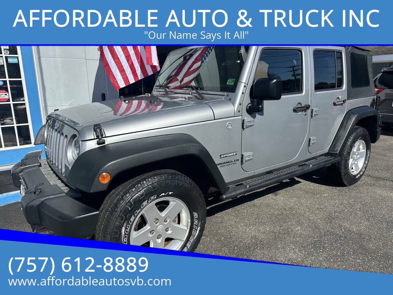 2015 Jeep Wrangler Sport — SUV — 64,766 mi — Virginia Beach, VA