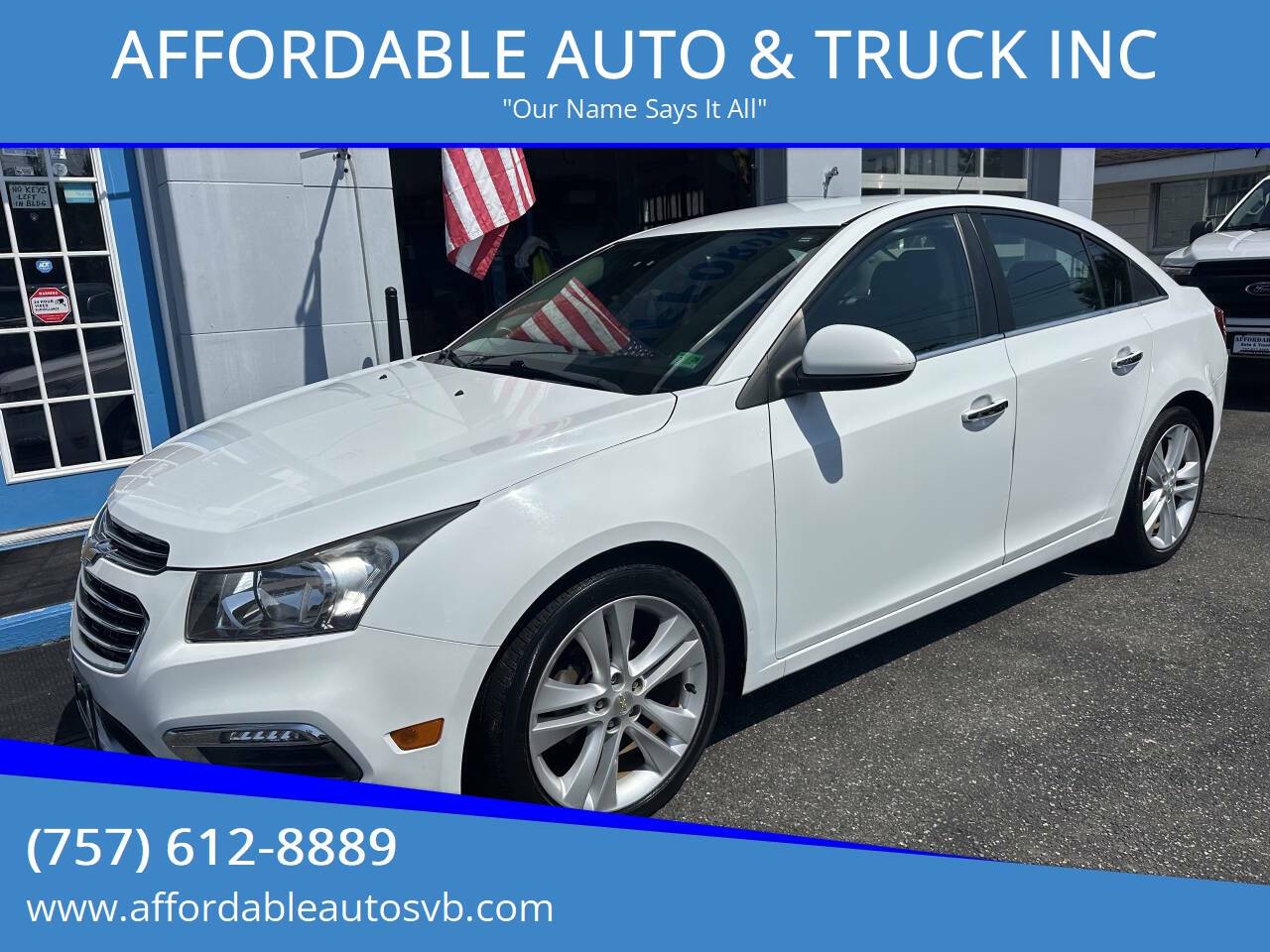 2016 Chevrolet Cruze Limited LTZ — Sedan — 129,739 mi — Virginia Beach, VA