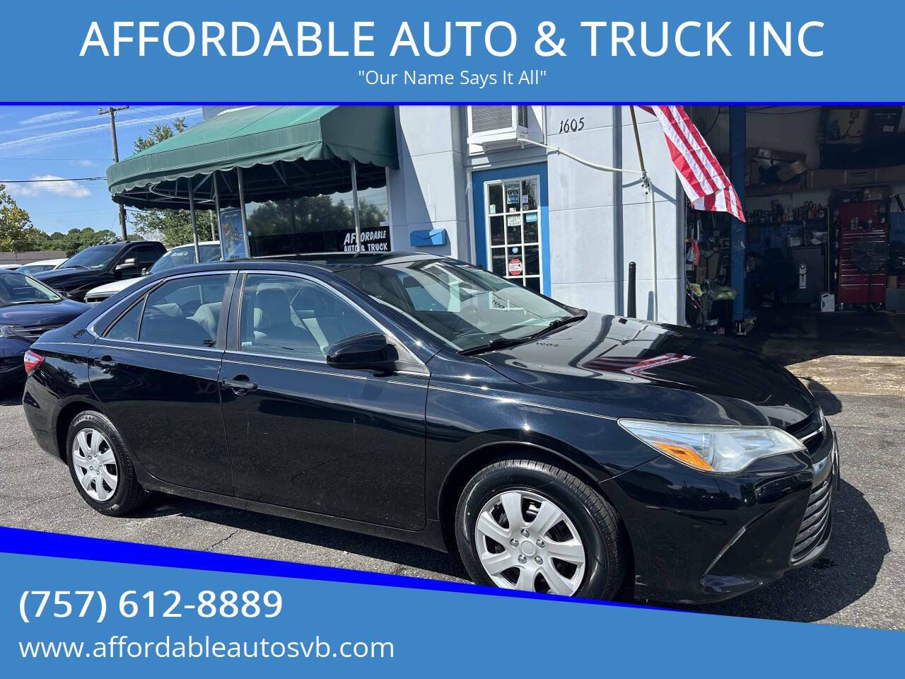 2015 Toyota Camry LE — Sedan — 130,199 mi — Virginia Beach, VA
