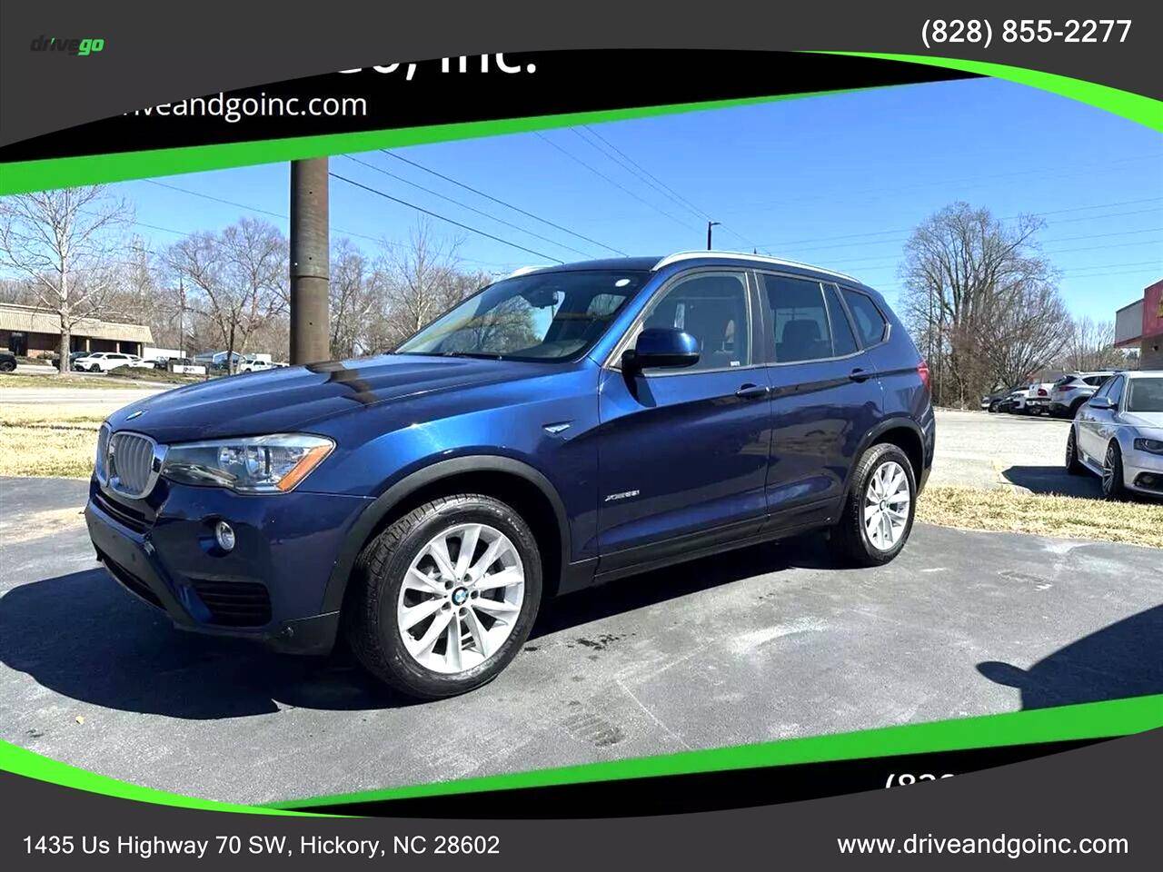 2017 BMW X3 28i — SUV — 113,478 mi — Hickory, NC