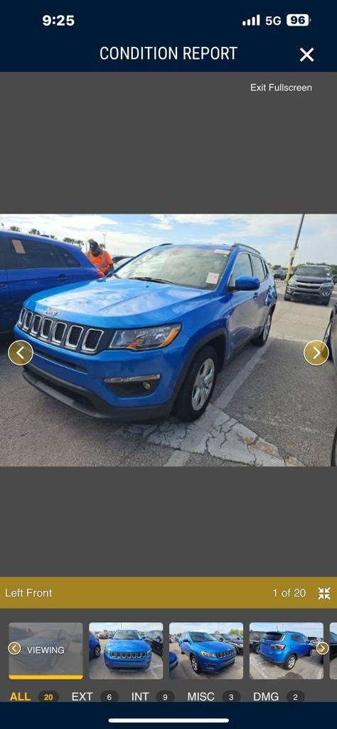 2021 Jeep Compass Latitude — SUV — 73,457 mi — Clermont, FL