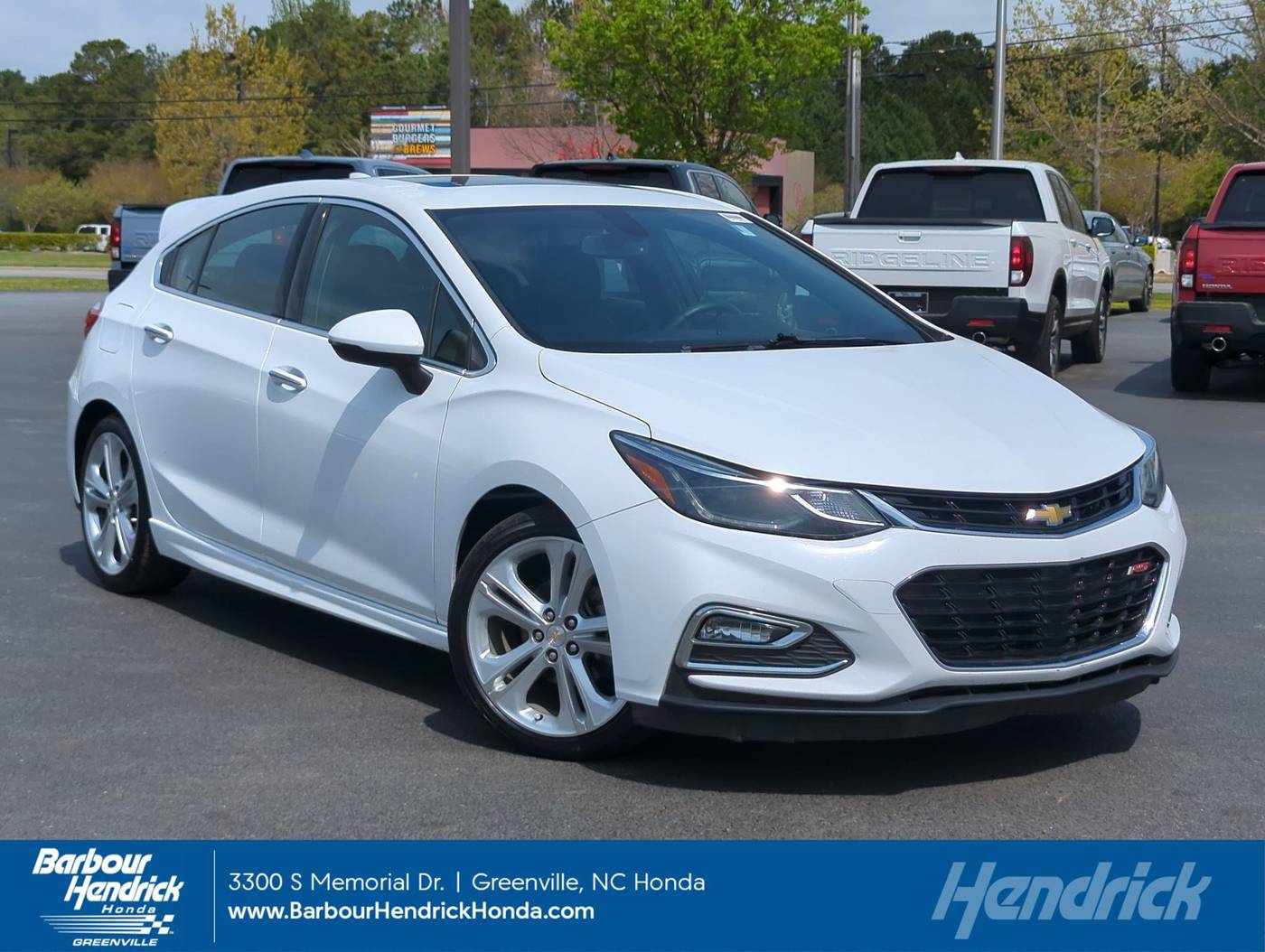 2017 Chevrolet Cruze Premier — Hatchback — 126,365 mi — Greenville, NC