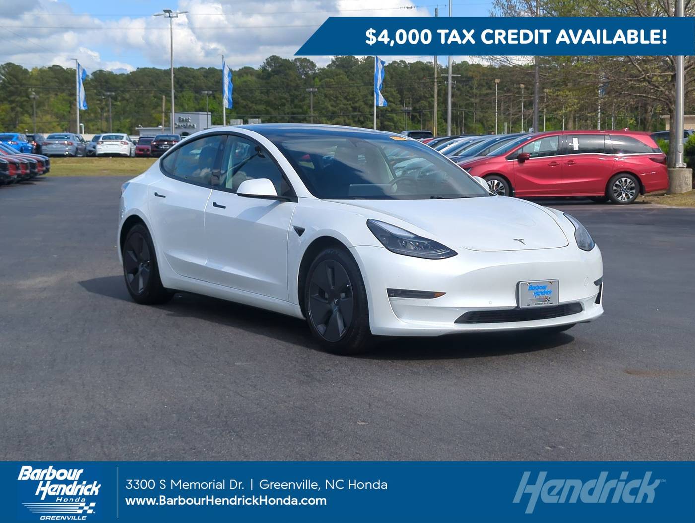 2021 Tesla Model 3 Standard Range Plus — Sedan — 63,731 mi — Greenville, NC