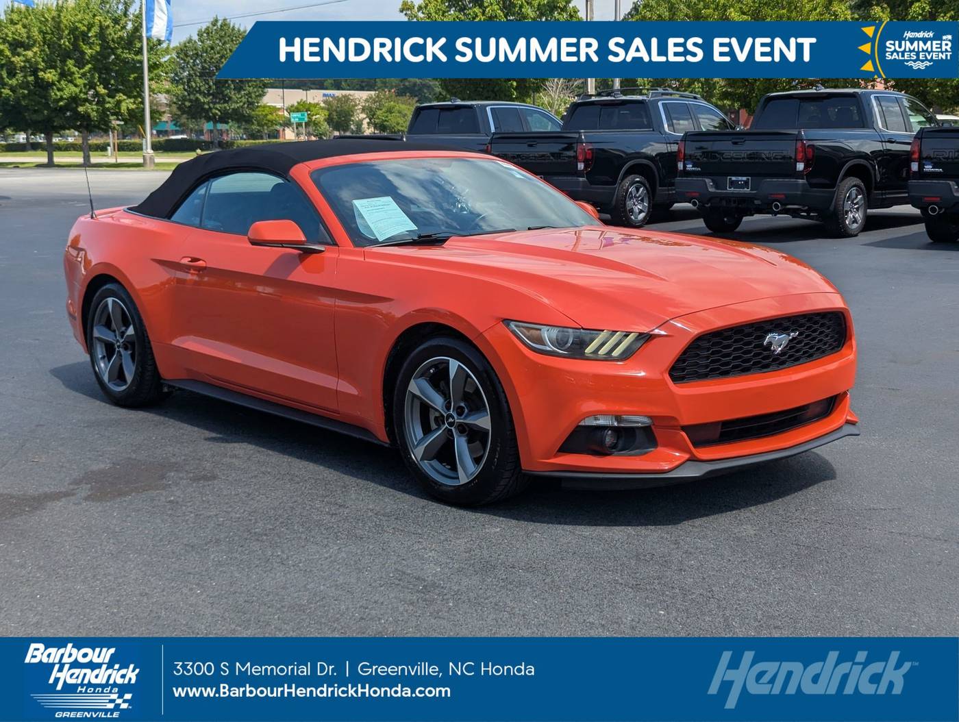 2016 Ford Mustang V6 — Convertible — 77,341 mi — Greenville, NC