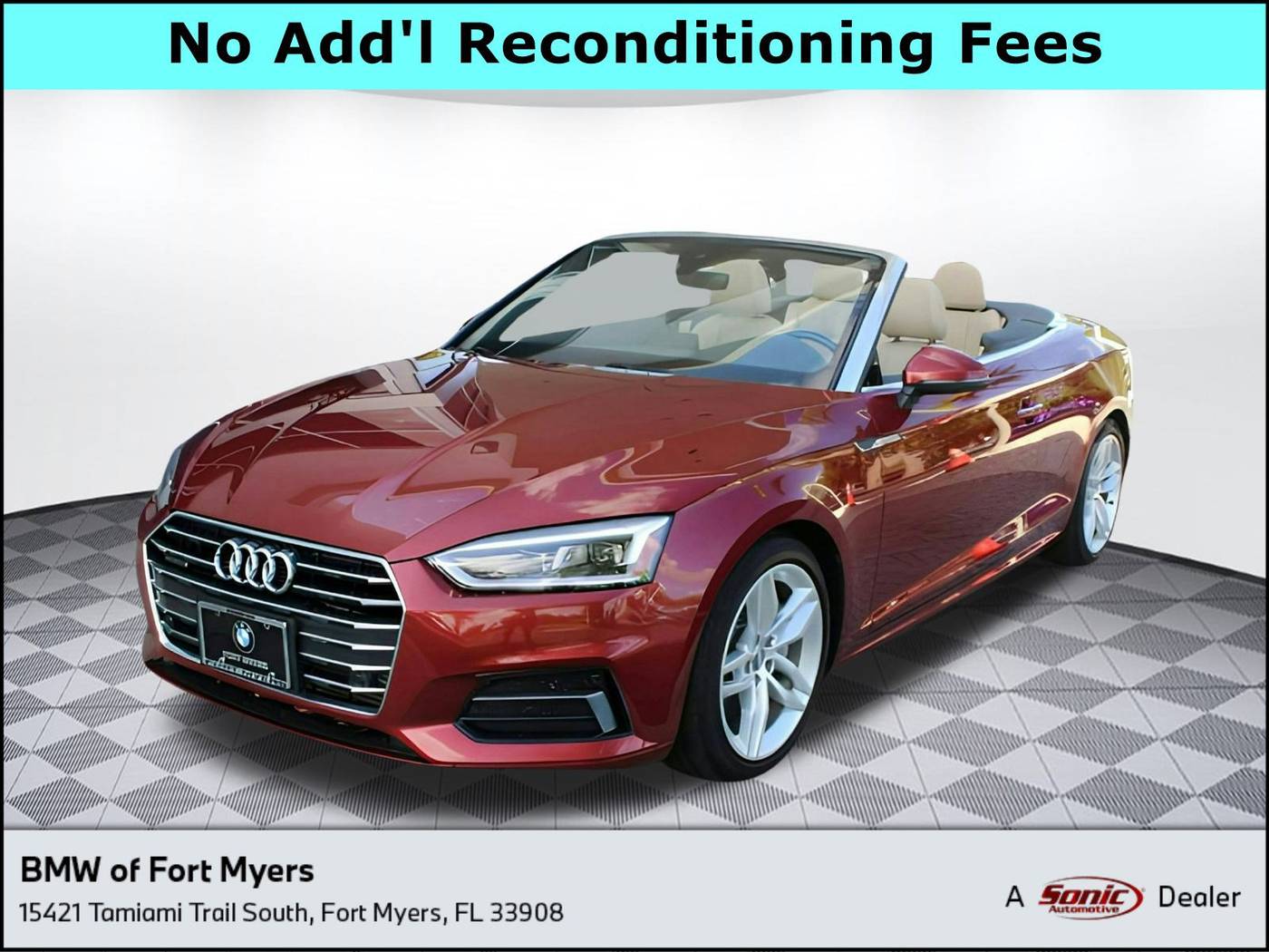 2019 Audi A5 Premium Plus — Convertible — 62,398 mi — Fort Myers, FL