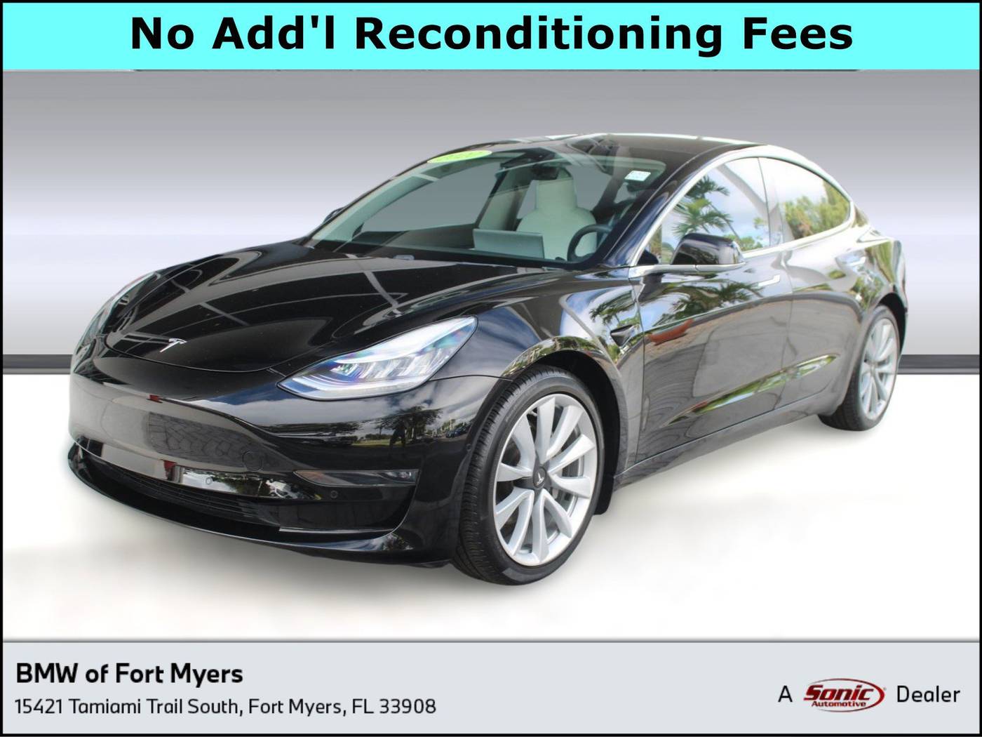 2020 Tesla Model 3 Long Range — Sedan — 67,618 mi — Fort Myers, FL