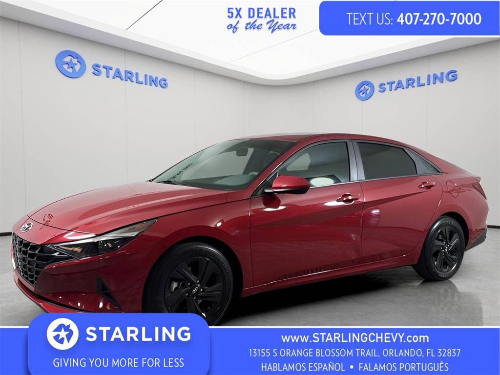 2023 Hyundai Elantra Hybrid Blue — Sedan — 48,110 mi — Orlando, FL