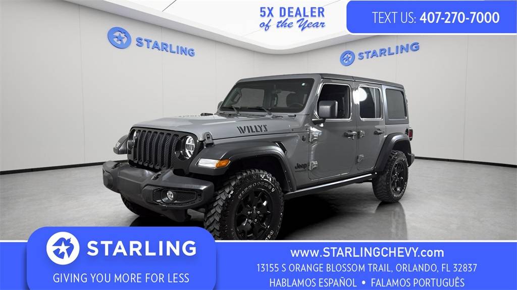2021 Jeep Wrangler Willys — SUV — 81,887 mi — Orlando, FL