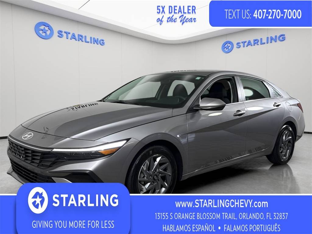2025 Hyundai Elantra Hybrid Blue — Sedan — 27,688 mi — Orlando, FL