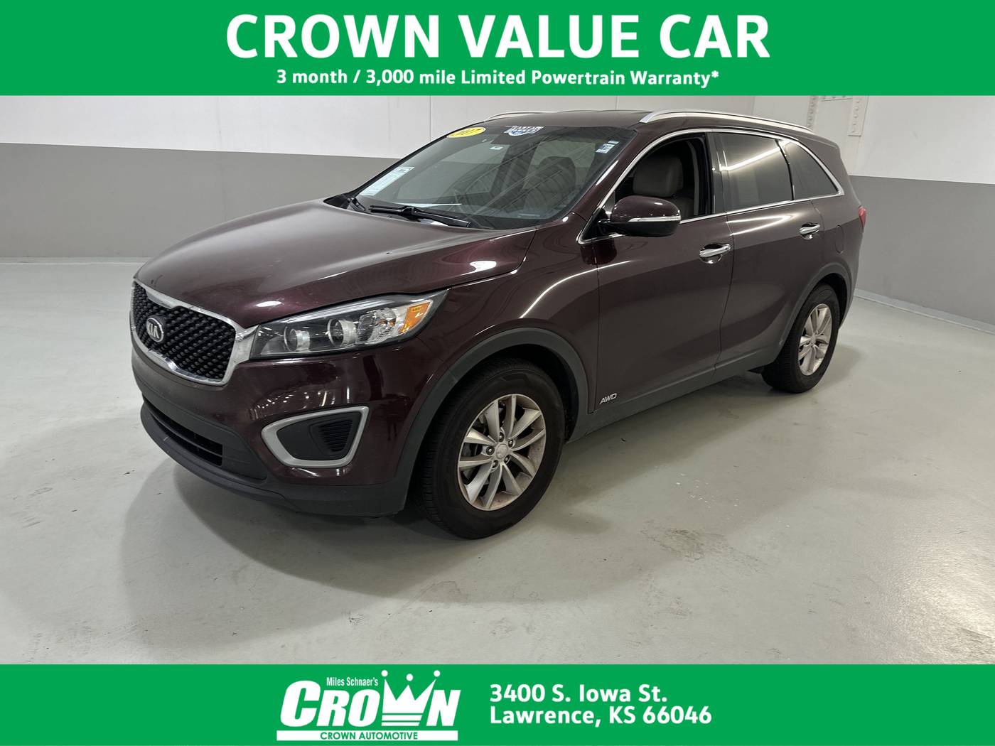 2017 Kia Sorento LX — SUV — 104,193 mi — Lawrence, KS
