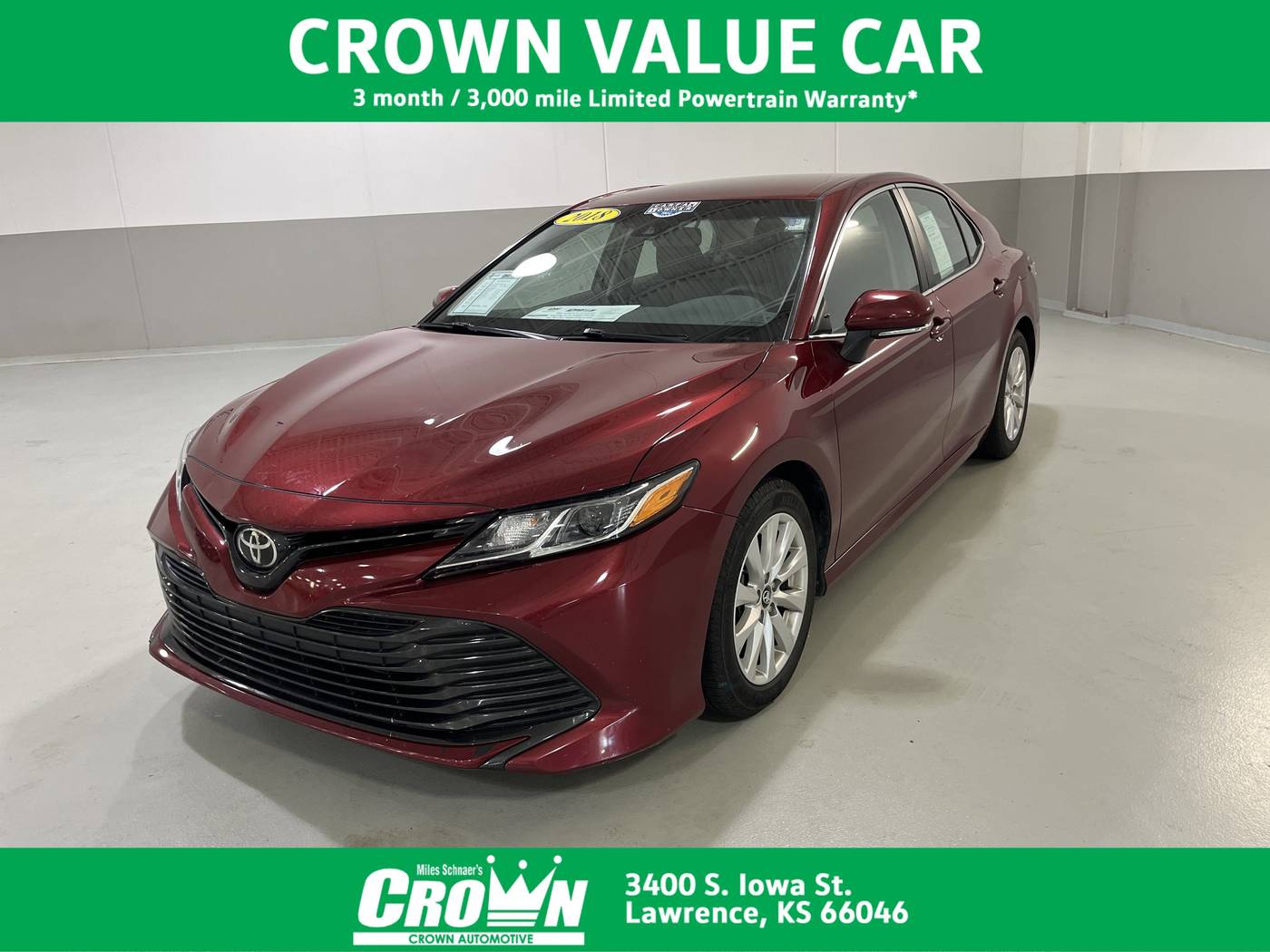 2018 Toyota Camry LE — Sedan — 139,923 mi — Lawrence, KS