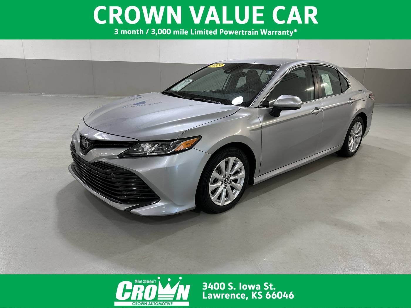 2019 Toyota Camry LE — Sedan — 117,331 mi — Lawrence, KS