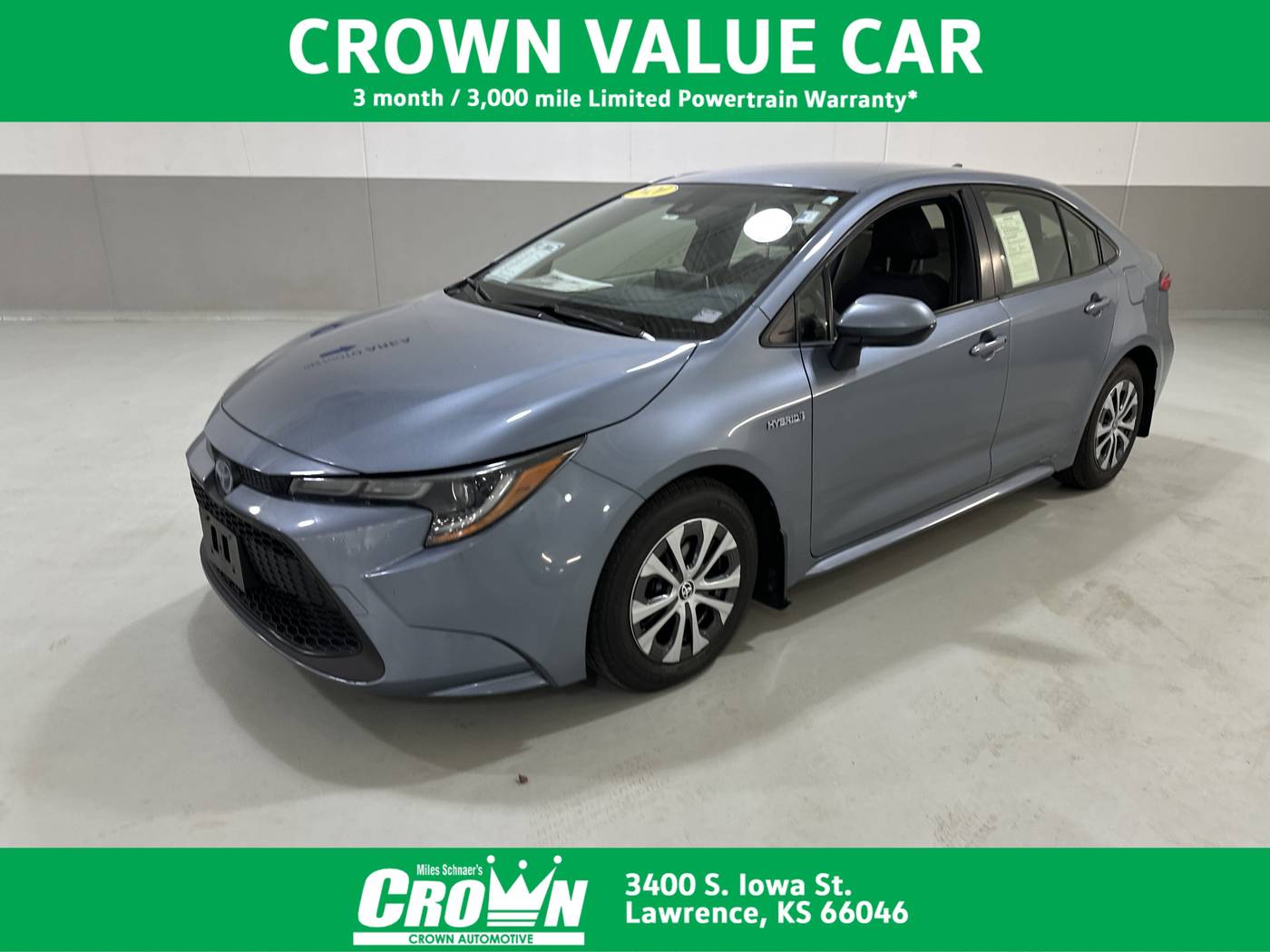 2020 Toyota Corolla Hybrid LE — Sedan — 115,781 mi — Lawrence, KS