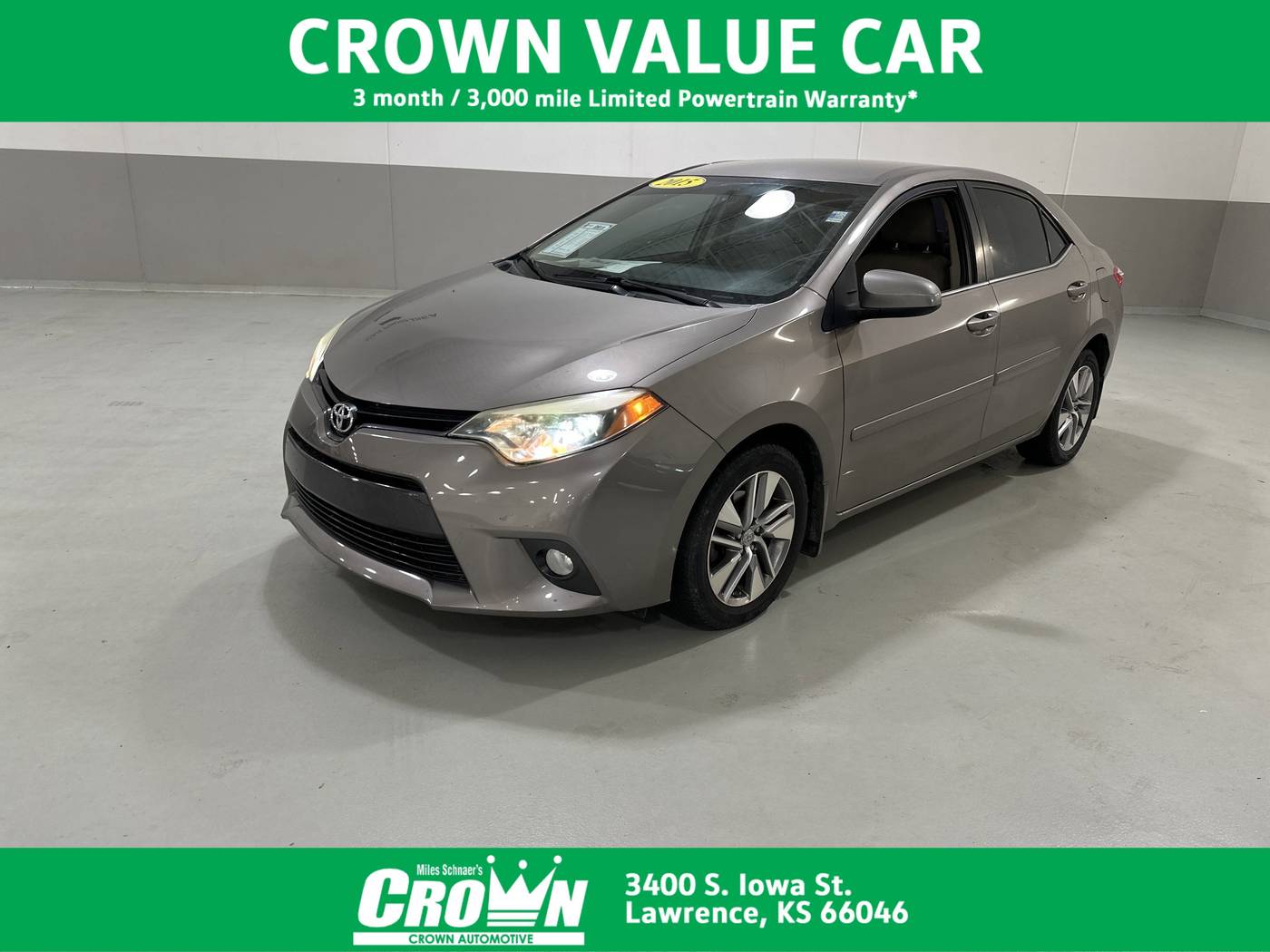2015 Toyota Corolla LE Eco Plus — Sedan — 91,634 mi — Lawrence, KS