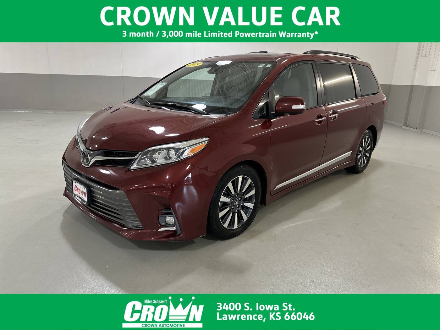2019 Toyota Sienna Limited — Minivan — 154,981 mi — Lawrence, KS