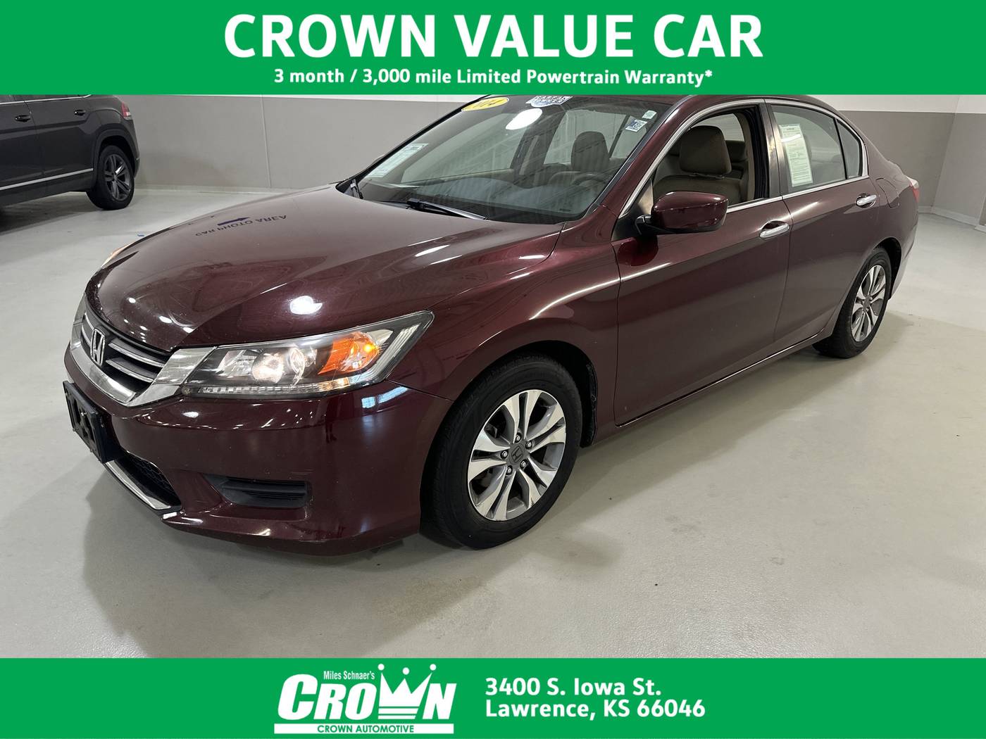 2014 Honda Accord LX — Sedan — 142,341 mi — Lawrence, KS