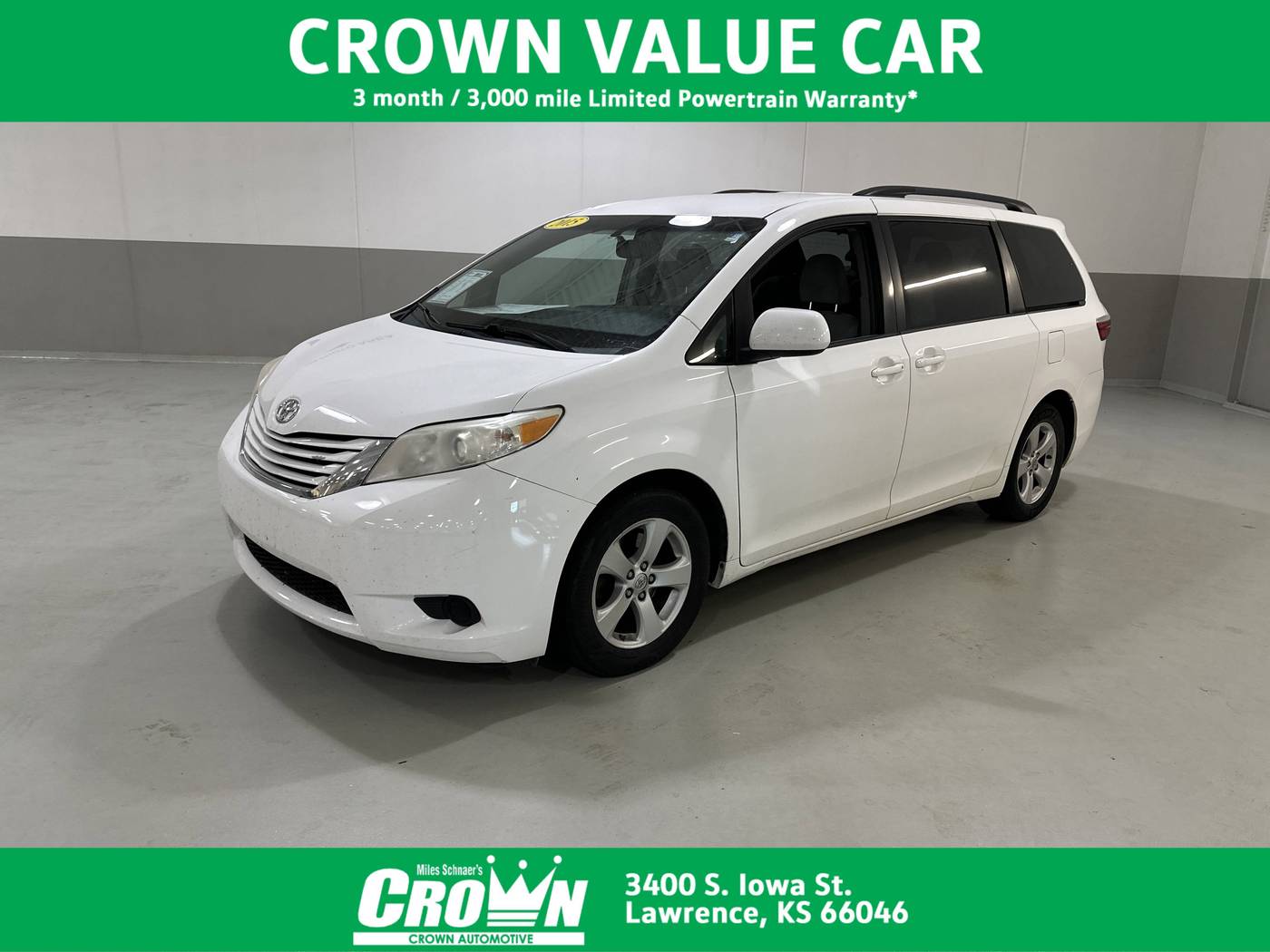 2015 Toyota Sienna LE — Minivan — 171,917 mi — Lawrence, KS