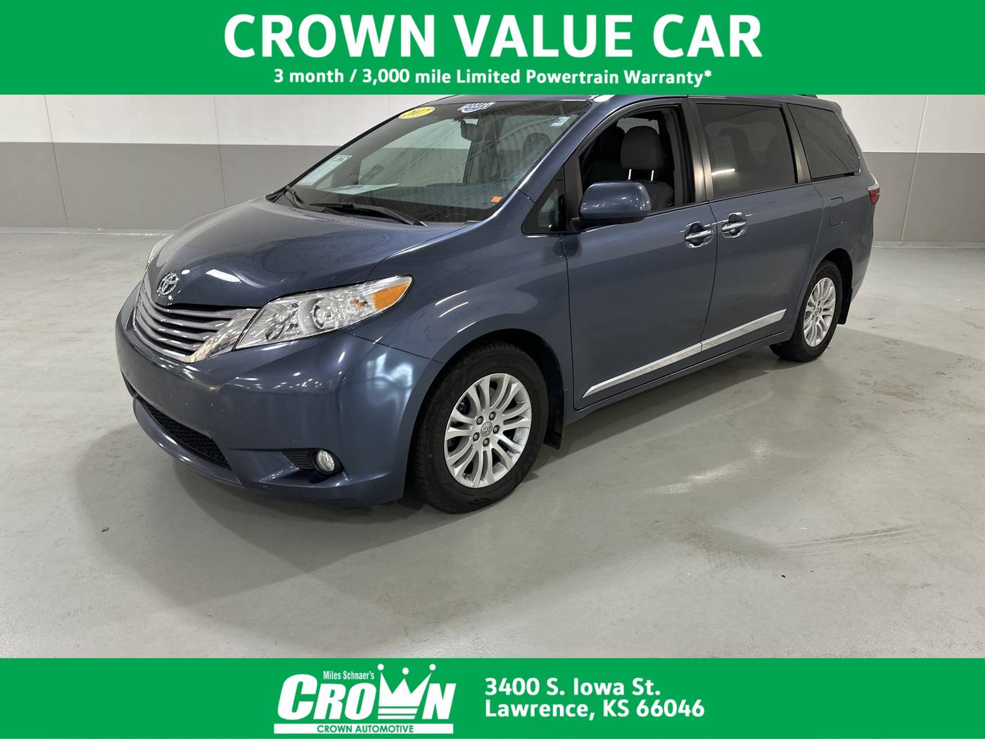 2017 Toyota Sienna XLE — Minivan — 107,269 mi — Lawrence, KS