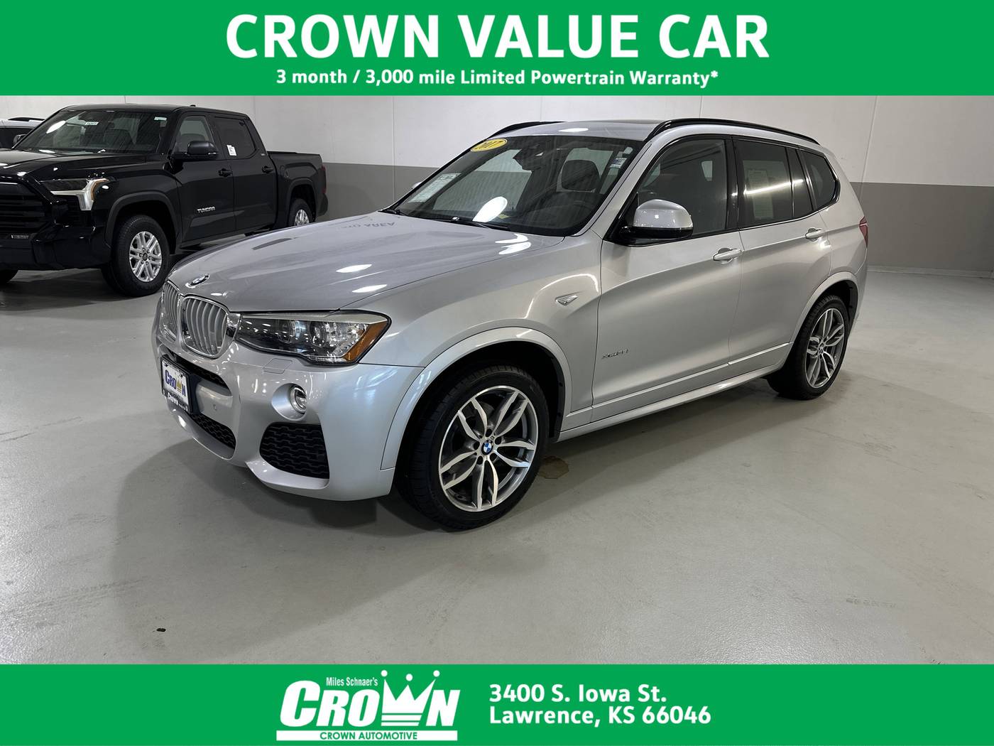2017 BMW X3 35i — SUV — 64,033 mi — Lawrence, KS