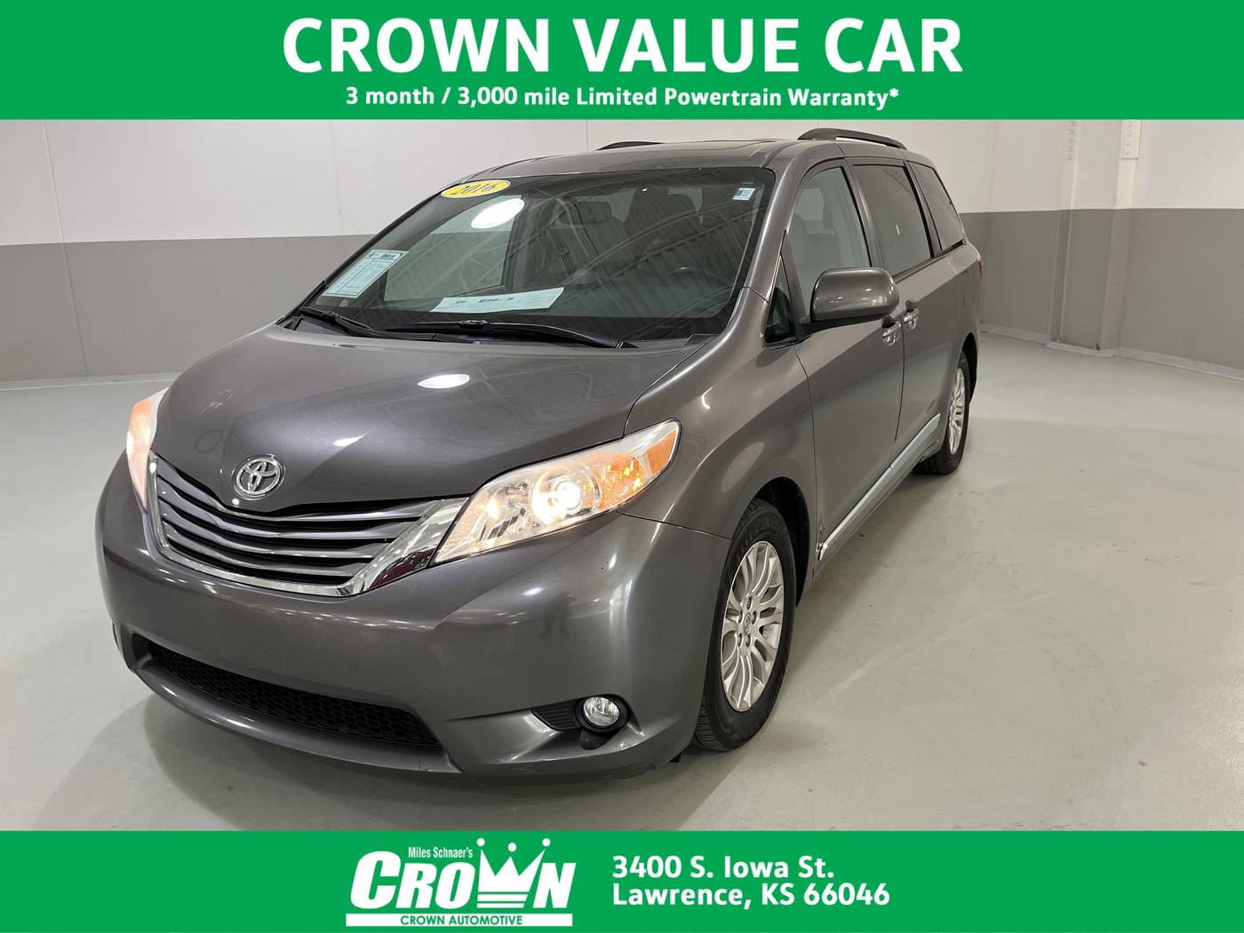 2016 Toyota Sienna XLE Premium — Minivan — 121,295 mi — Lawrence, KS