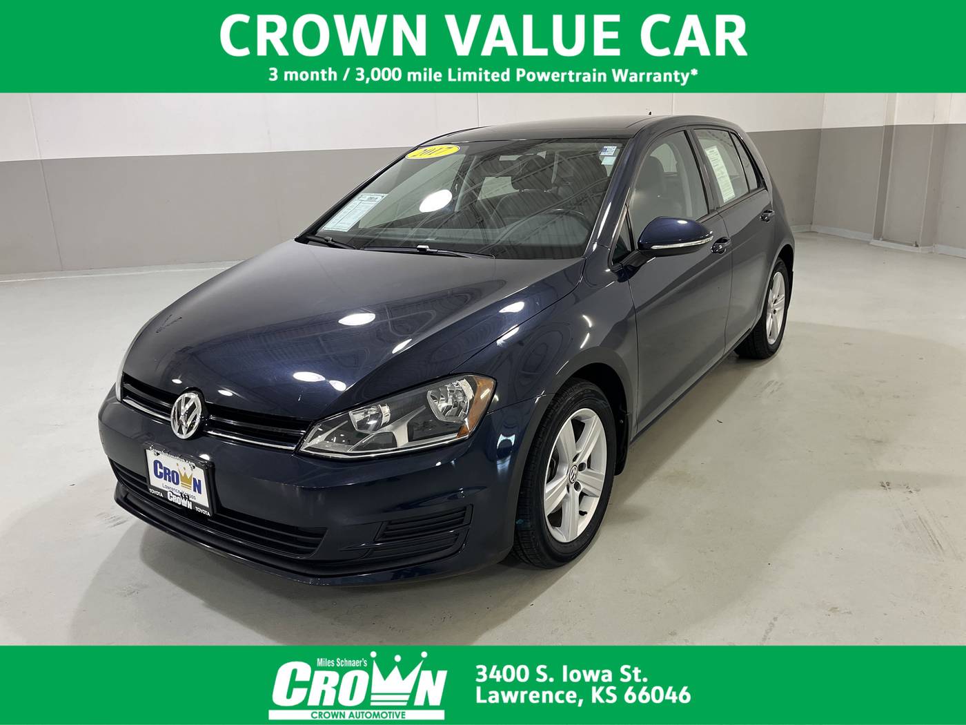 2017 Volkswagen Golf S — Hatchback — 68,725 mi — Lawrence, KS