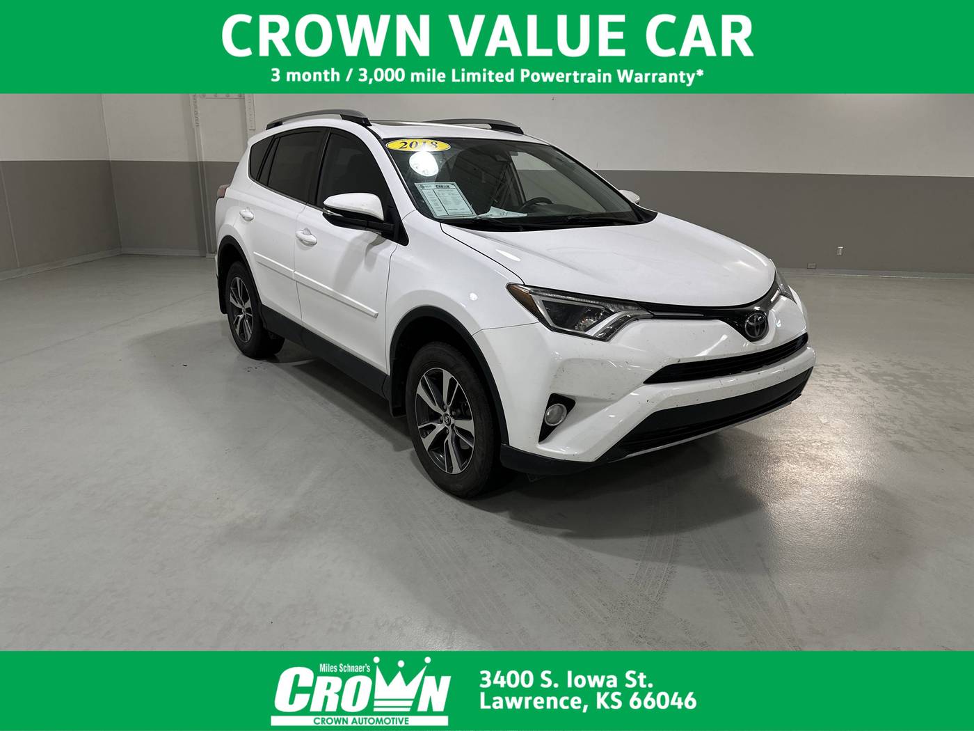 2018 Toyota RAV4 XLE — SUV — 96,423 mi — Lawrence, KS