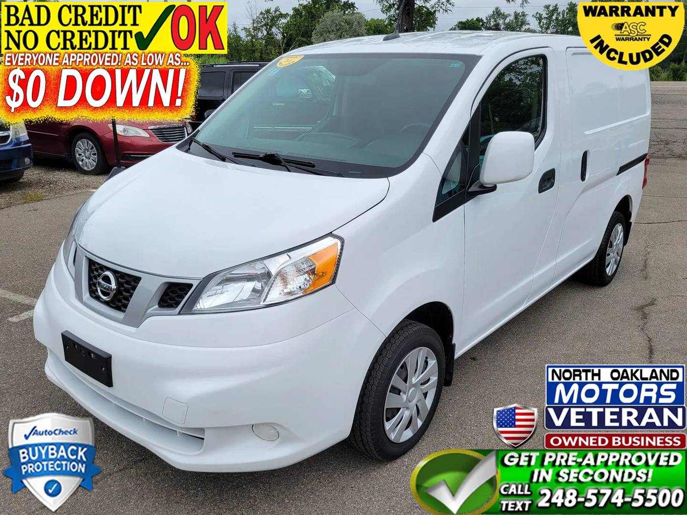2021 Nissan NV200 Compact Cargo SV — Cargo Van — 93,827 mi — Waterford, MI