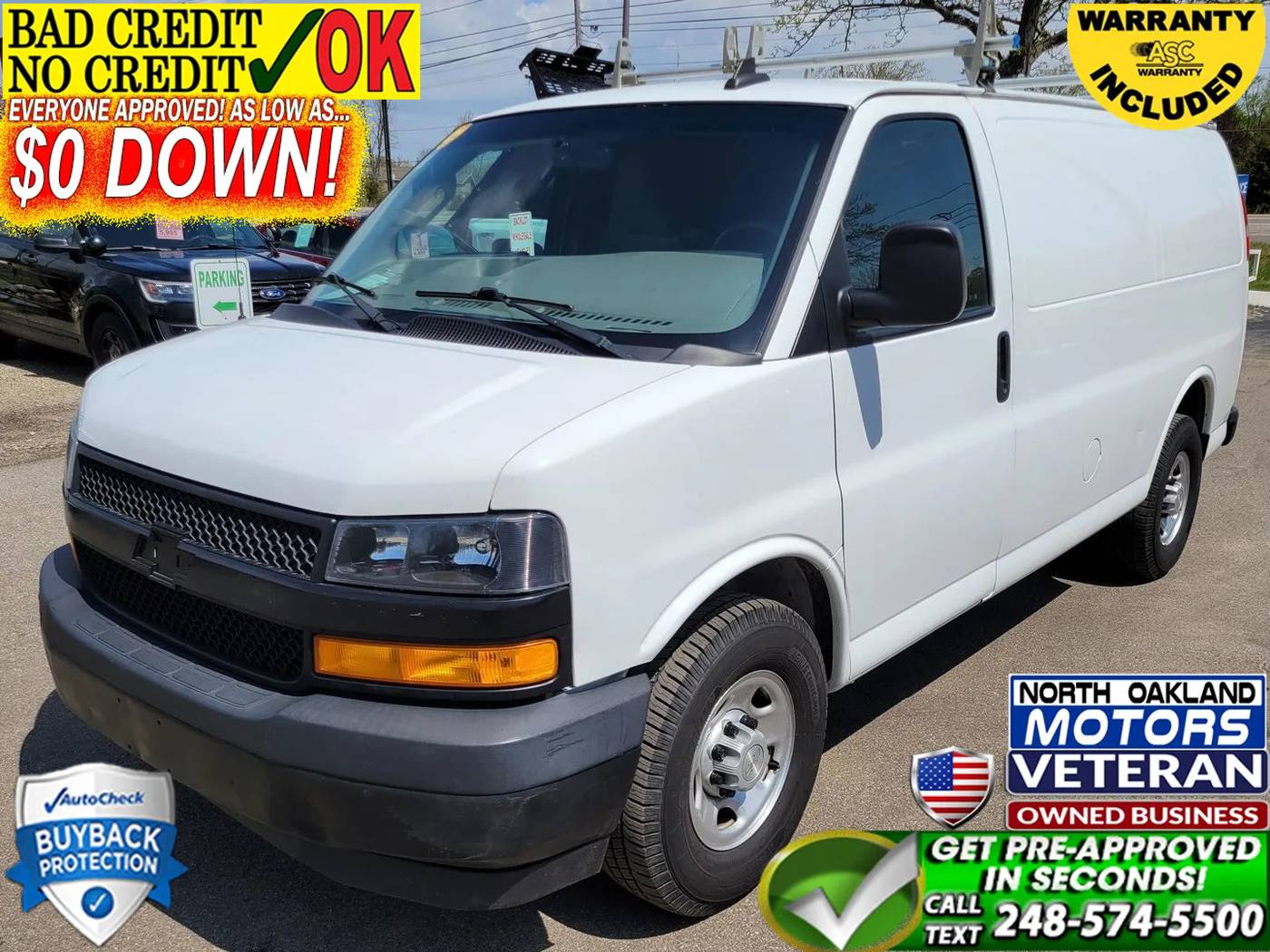 2019 Chevrolet Express Cargo Van Base — Cargo Van — 133,772 mi — Waterford, MI