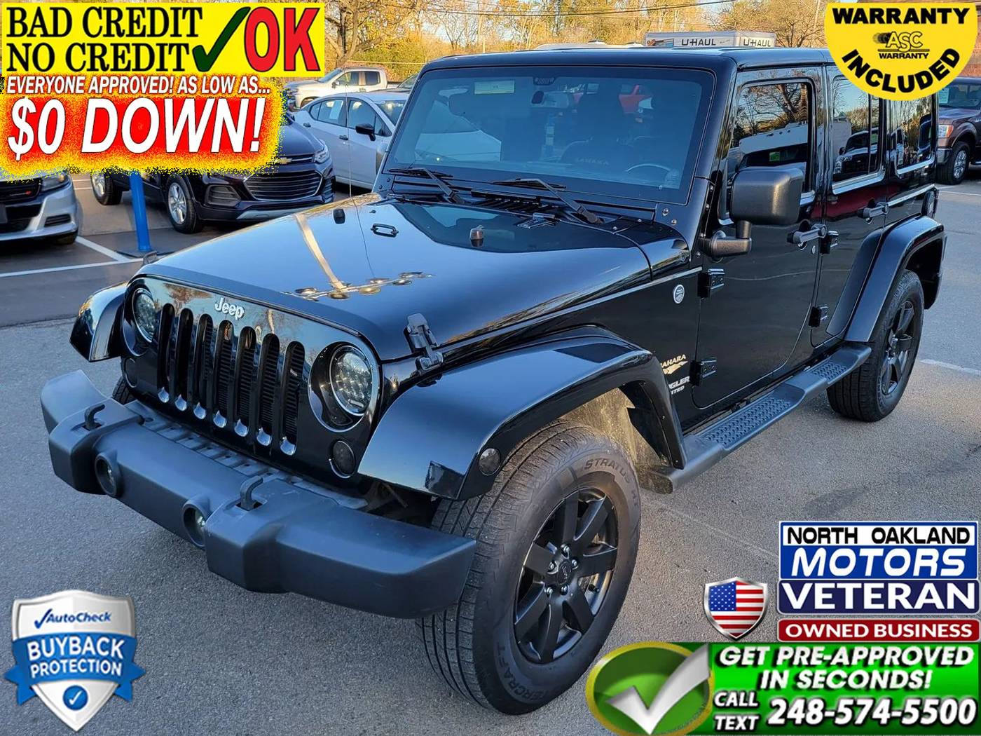2014 Jeep Wrangler Sahara — SUV — 164,503 mi — Waterford, MI