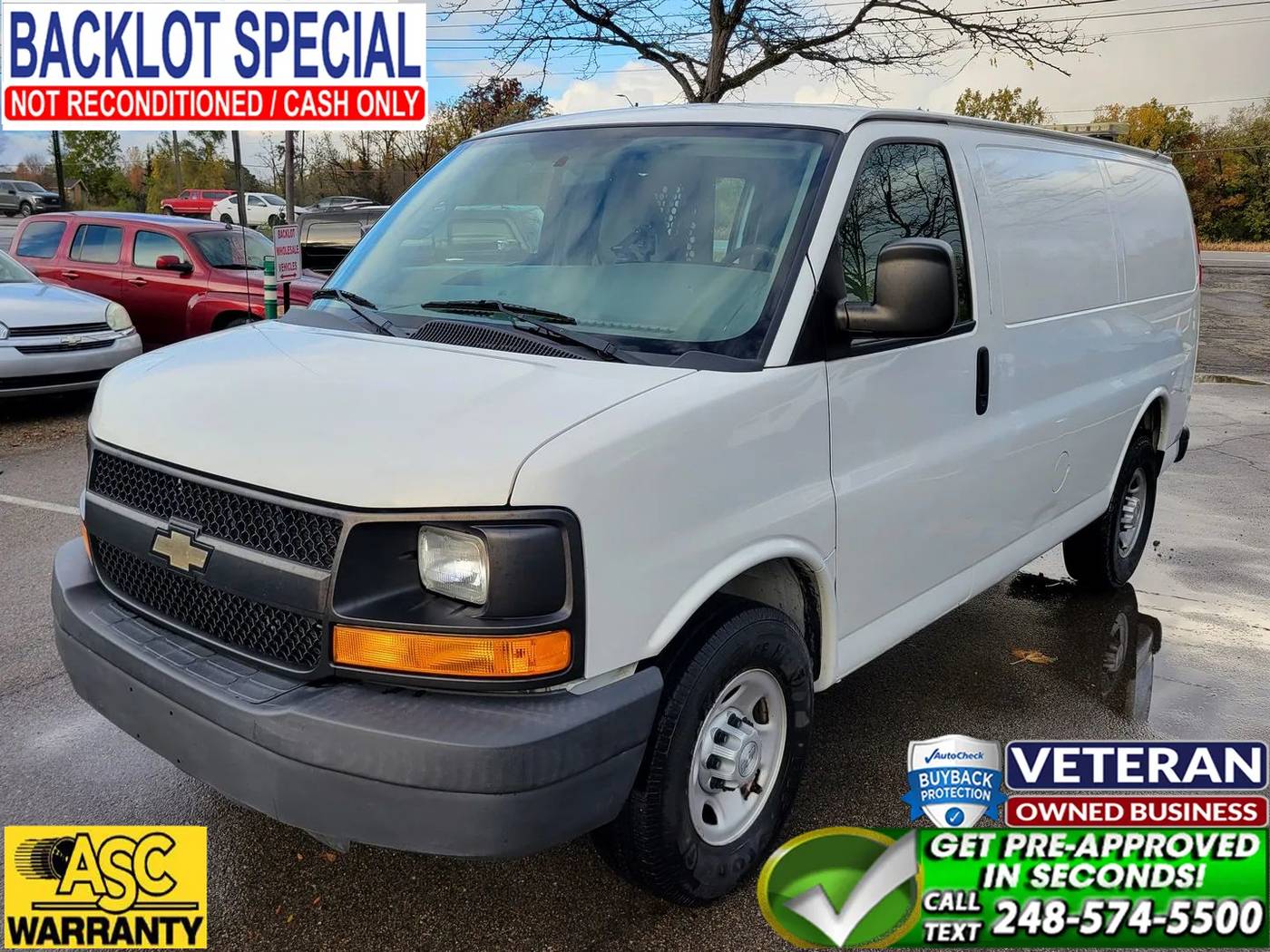 2016 Chevrolet Express Cargo Van Base — Cargo Van — 121,419 mi — Waterford, MI
