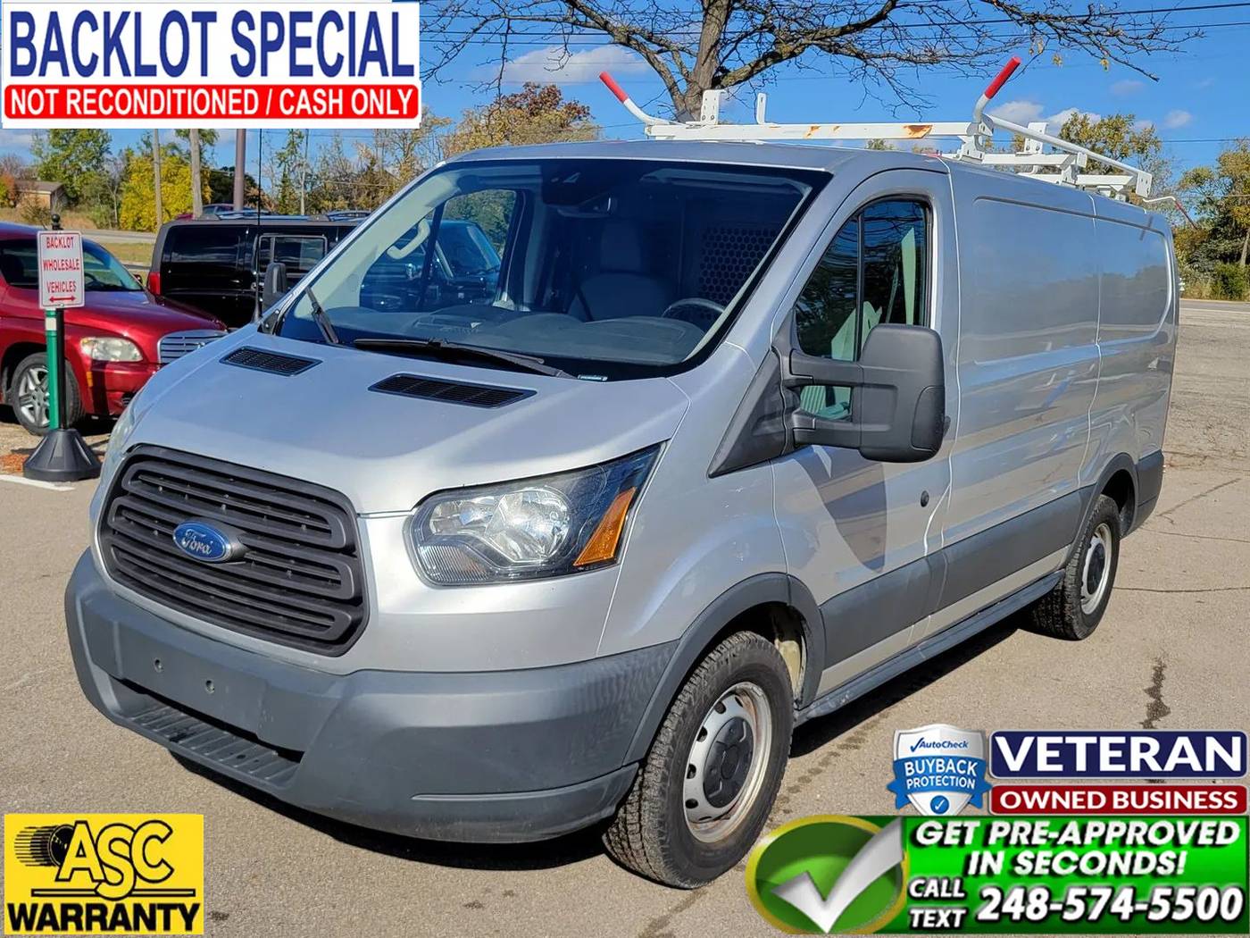 2016 Ford Transit Cargo Van T-150 — Cargo Van — 187,808 mi — Waterford, MI