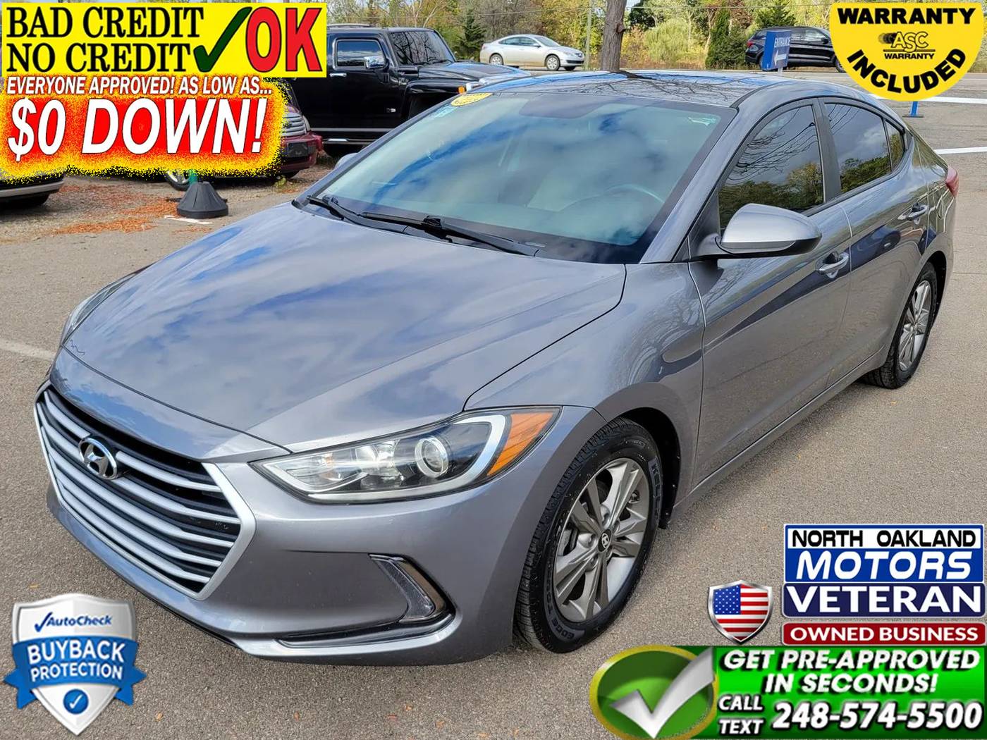 2018 Hyundai Elantra Value Edition — Sedan — 105,130 mi — Waterford, MI